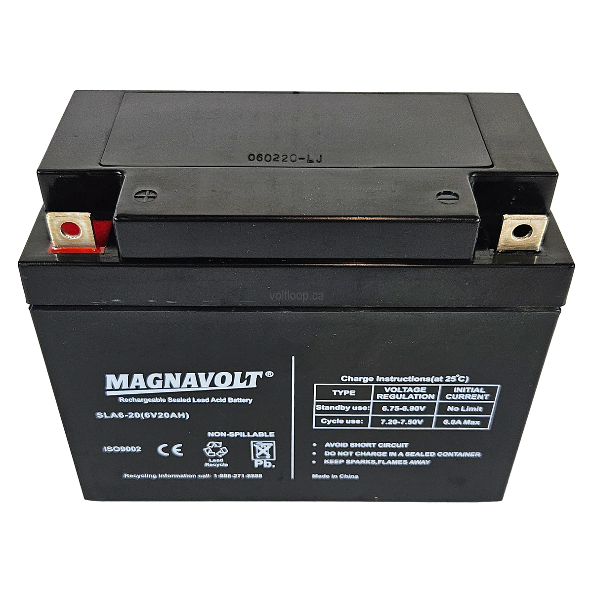 20メタニウム LEFT 6.2 Magnavolt SLA6-20 6V 20 Ah Sealed Lead Acid SLA Battery – Voltloop