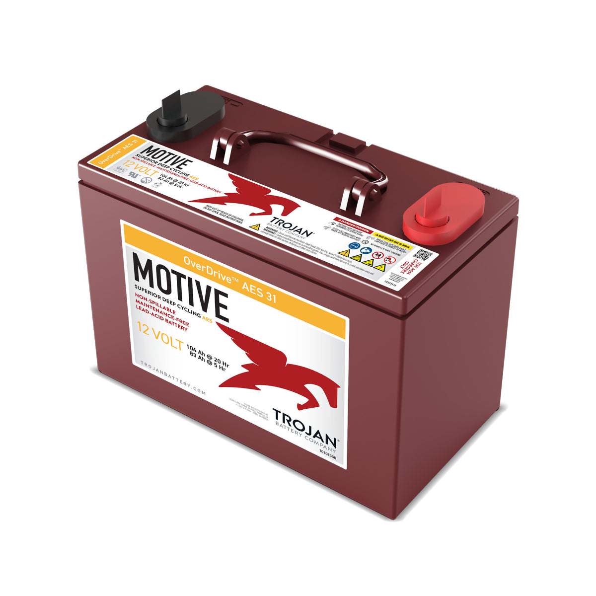 Trojan Overdrive 31 Aes 12v Deep Cycle Agm Battery Voltloop Canada 0596