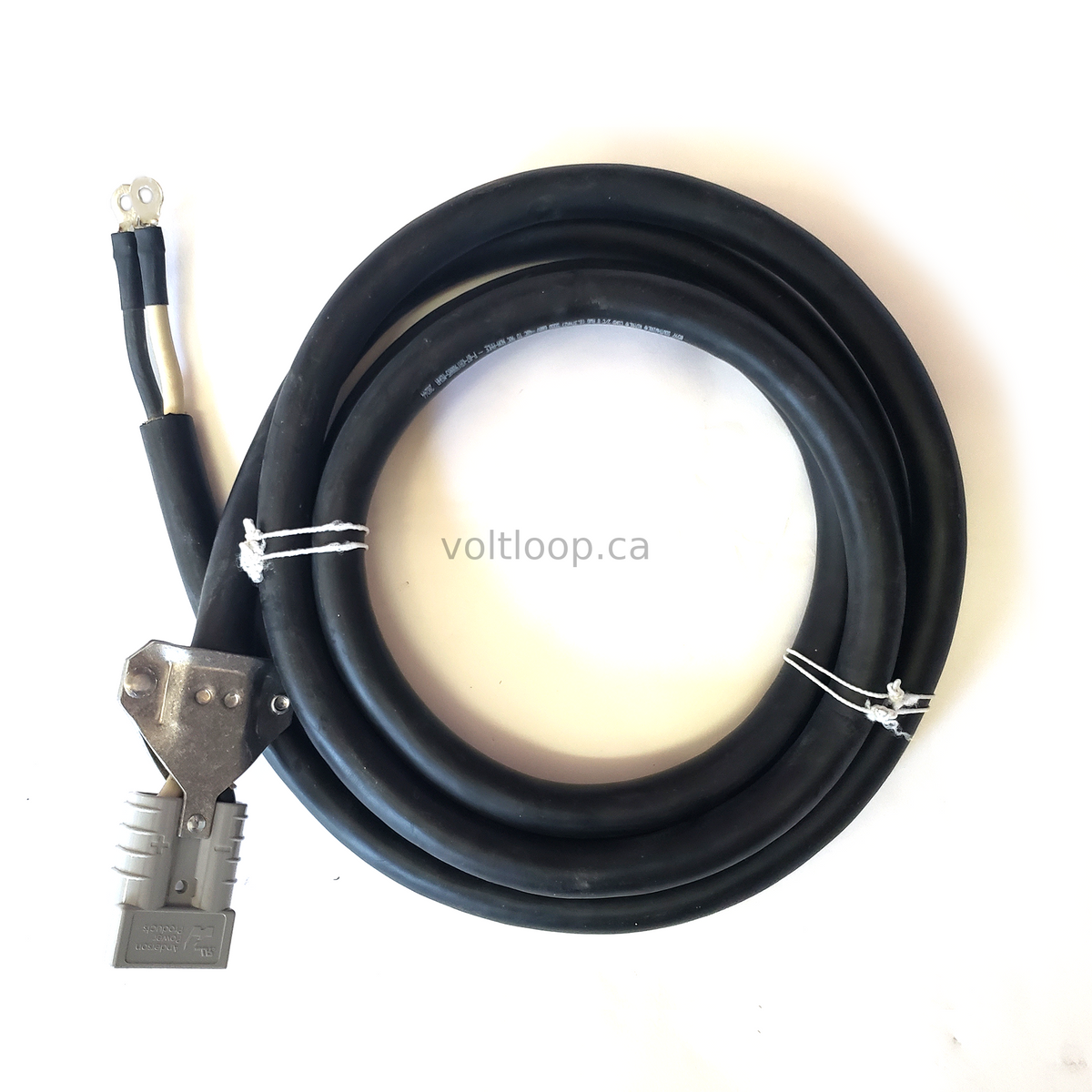 Anderson SB50 Grey Connector with 8ft 8 AWG DC Cord – Voltloop Anderson SB50 Grey Connector with 8ft 8 AWG DC Cord – Voltloop