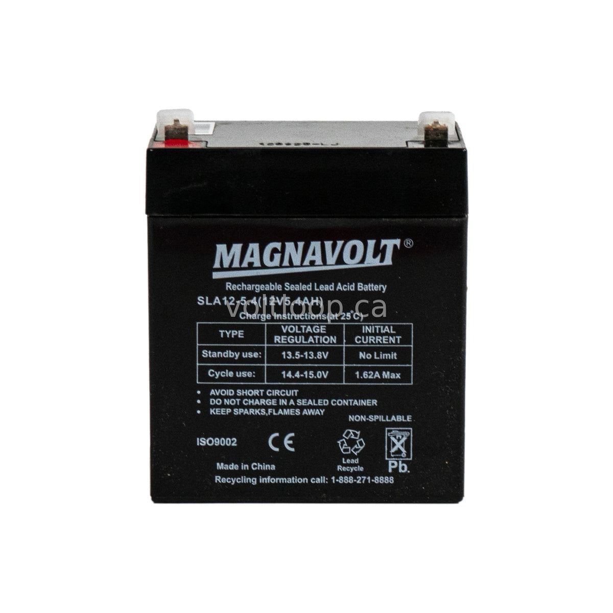 Magnavolt SLA12-5.4 12V 5.4 Ah Sealed Lead Acid Battery – Voltloop