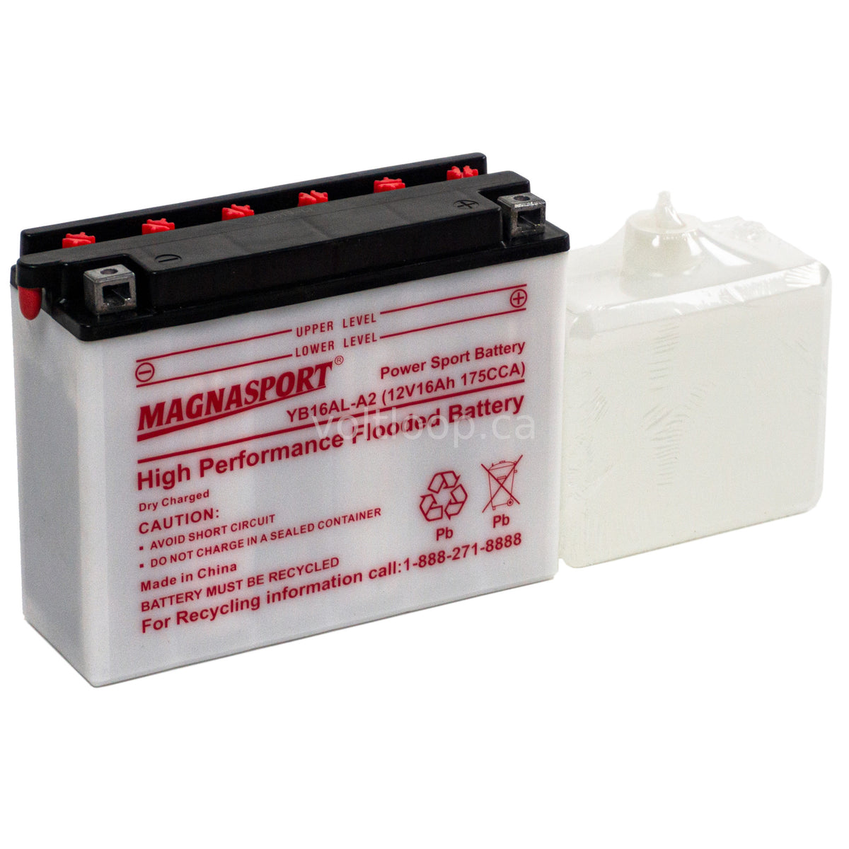 Magnasport YB16AL-A2 12V Flooded Battery | 175 CCA – Voltloop