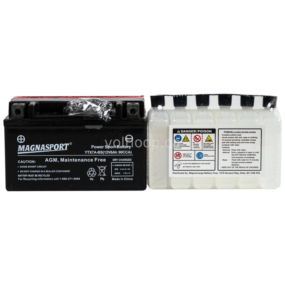 Magnasport YTX7A-BS 12V Advanced AGM Battery | 90 CCA – Voltloop