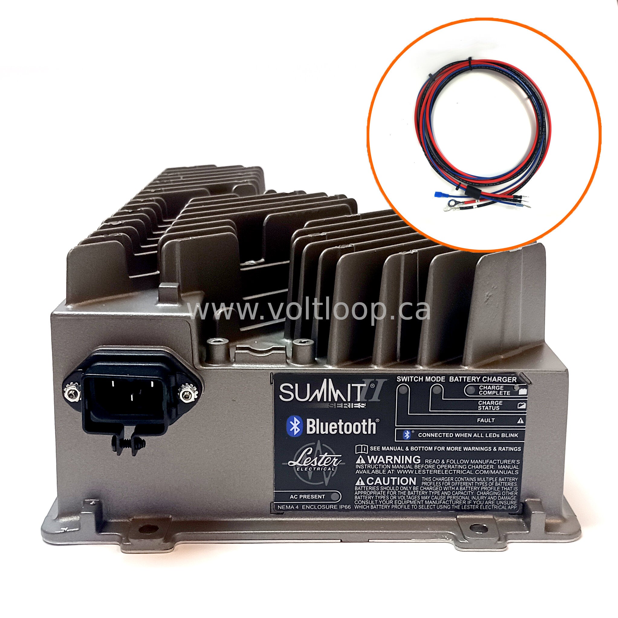 Summit Series II 1425W Charger w/ Ring Terminals & 8ft DC Cord