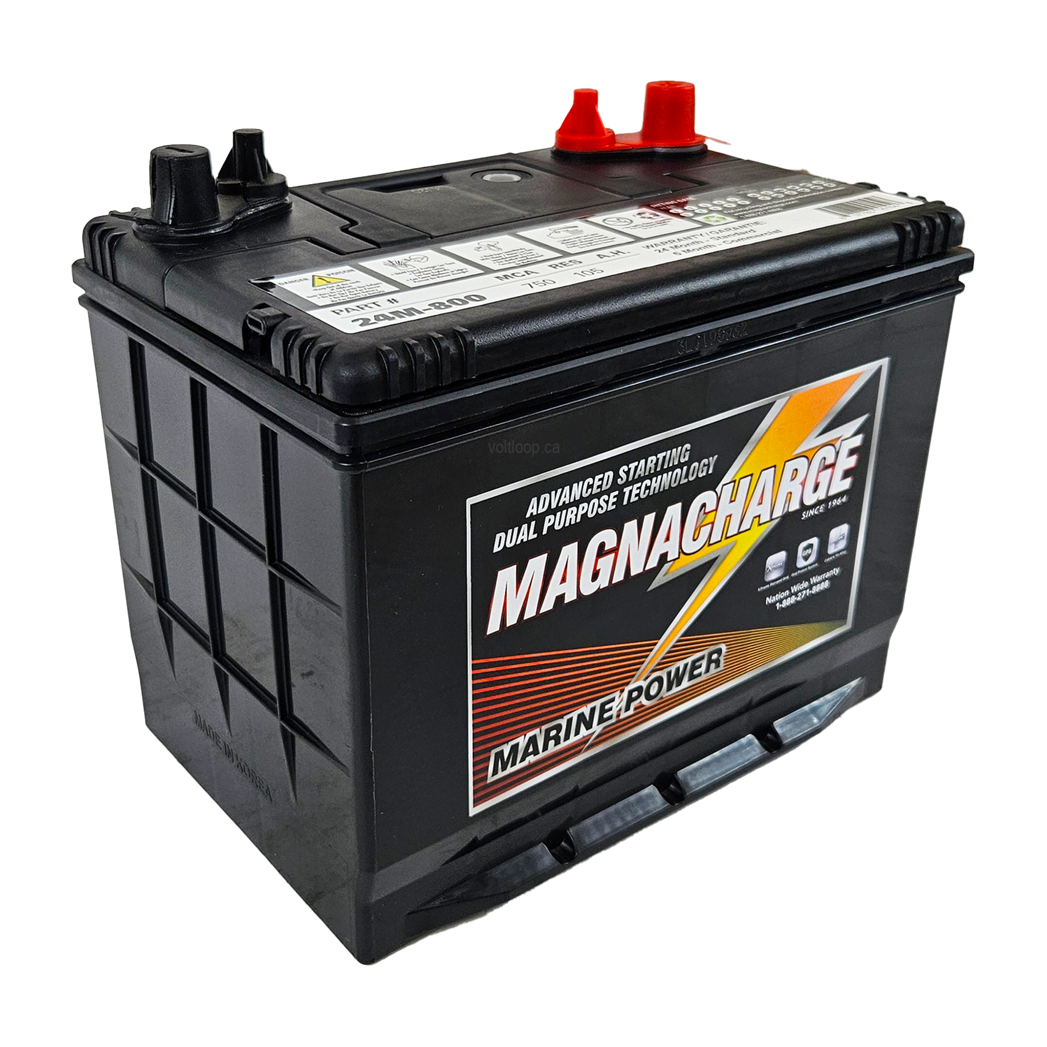 Magnacharge 24M-800 12V Dual Purpose Marine & RV Battery