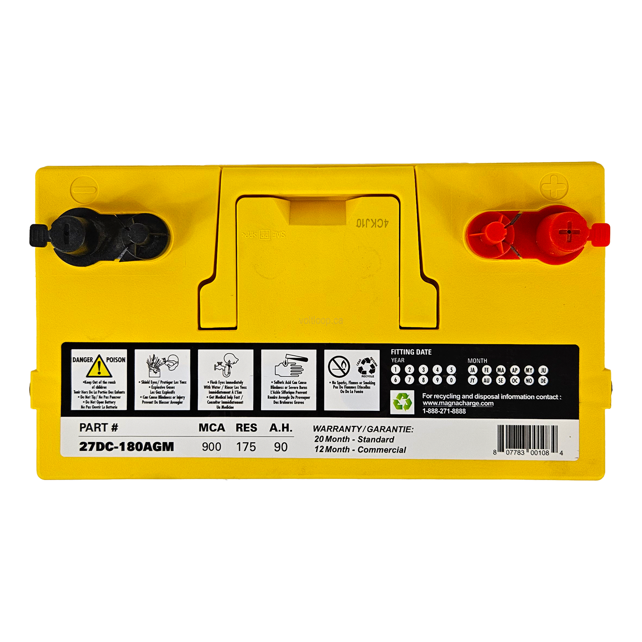 Magnacharge 27DC-180AGM Battery