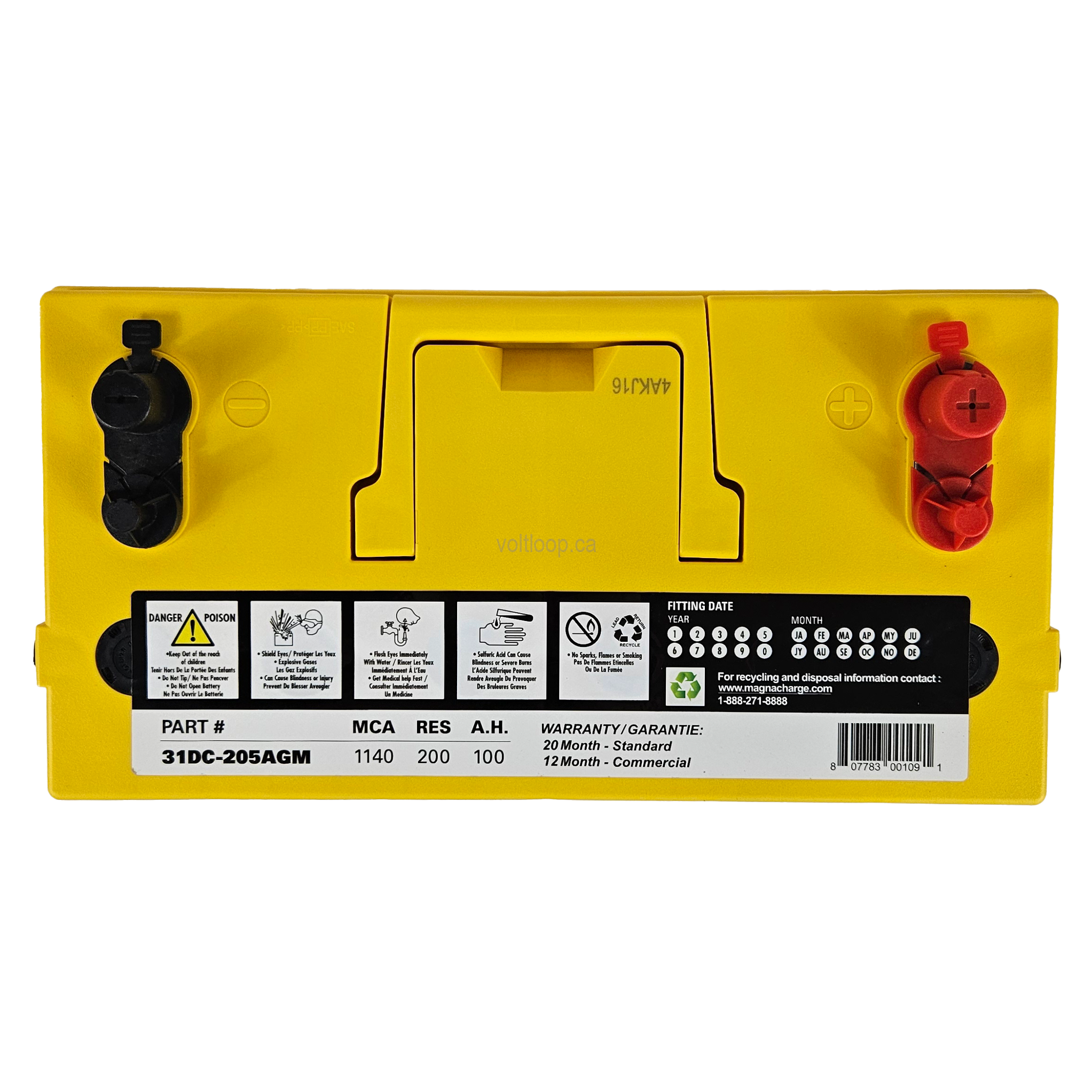 Magnacharge 31DC-205AGM Battery