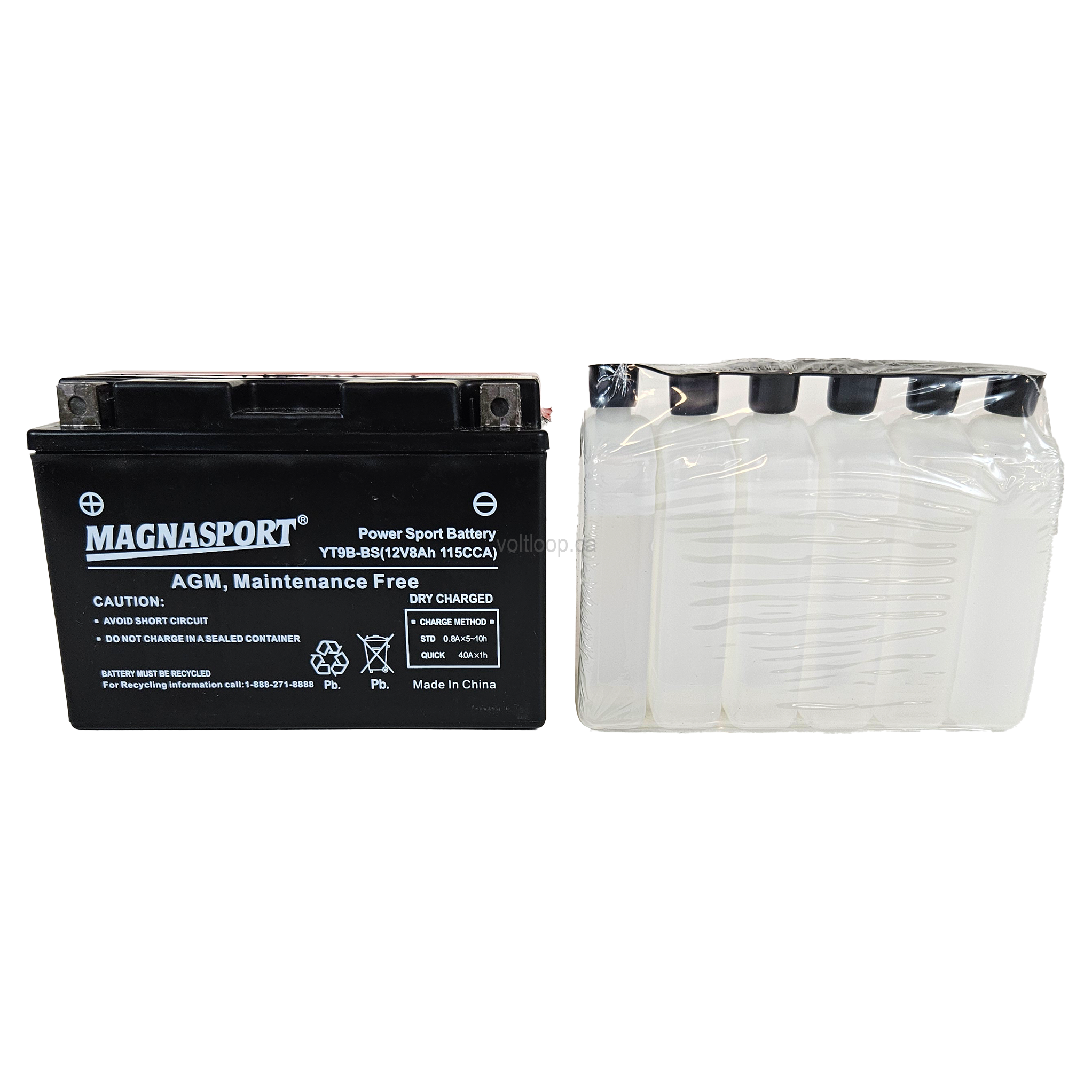 Magnasport YT9B-BS 12V Advanced AGM Battery | 115 CCA – Voltloop