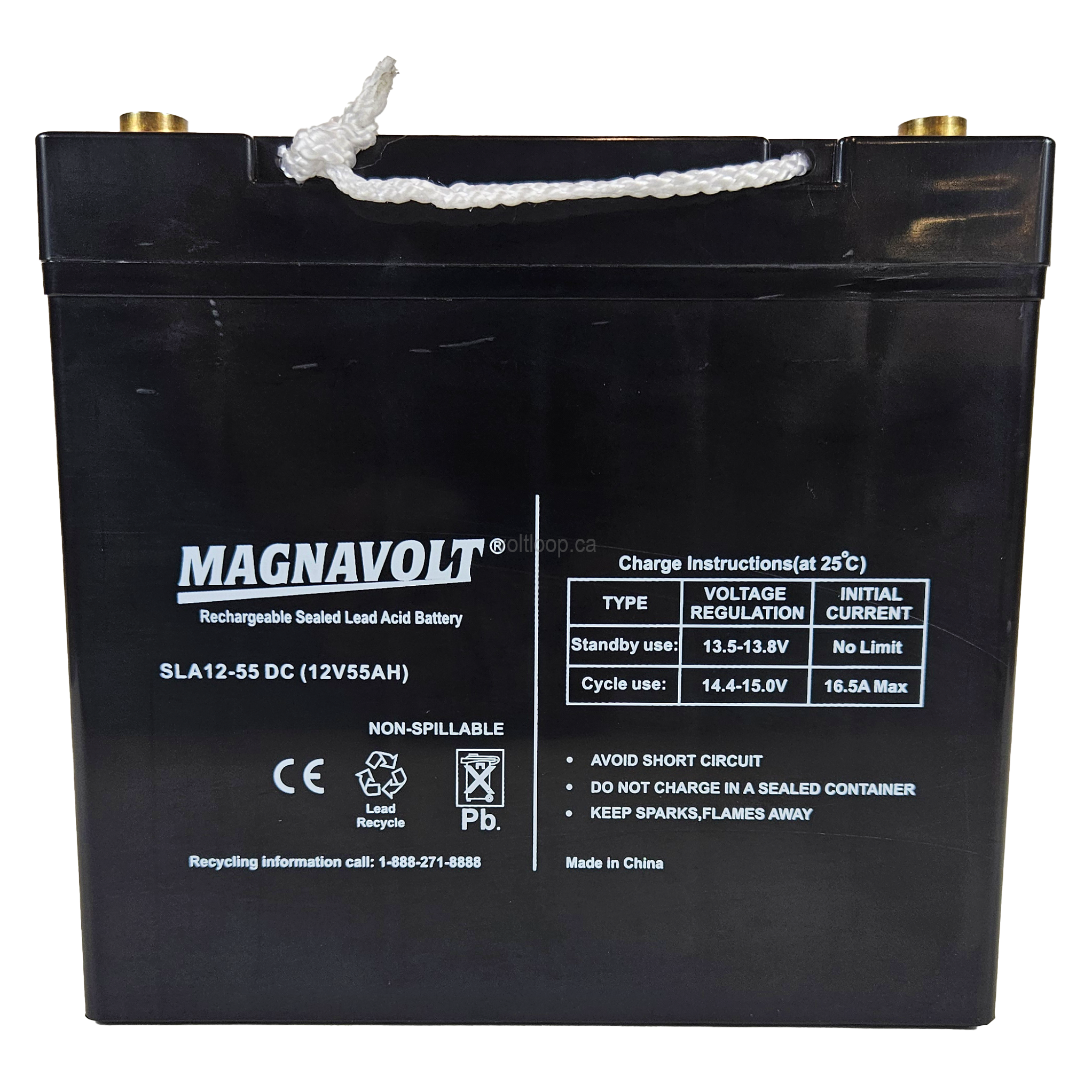 Magnavolt SLA12-55 12V 55Ah Sealed Lead Acid AGM Battery