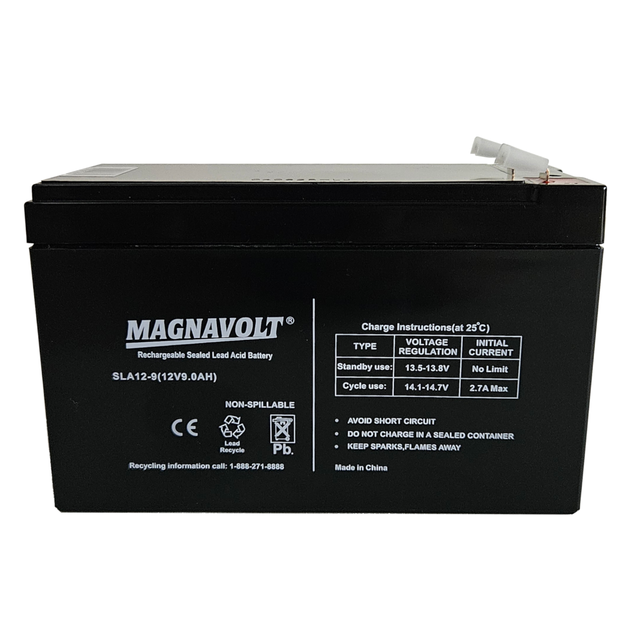 Magnavolt SLA12-9 Battery Front