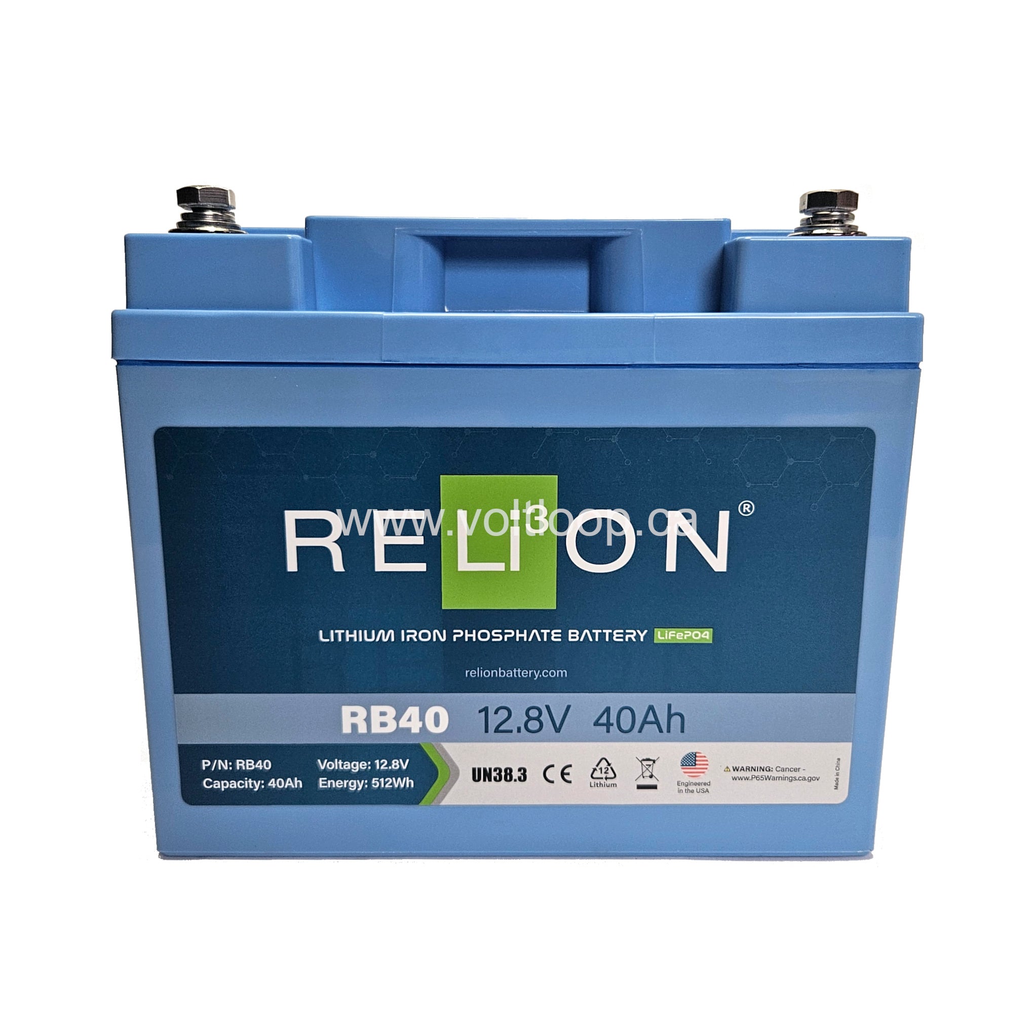 Rb40 R&d Base Relion RB40 12V LiFePO4 Lithium 40Ah Deep Cycle Battery – Voltloop ...