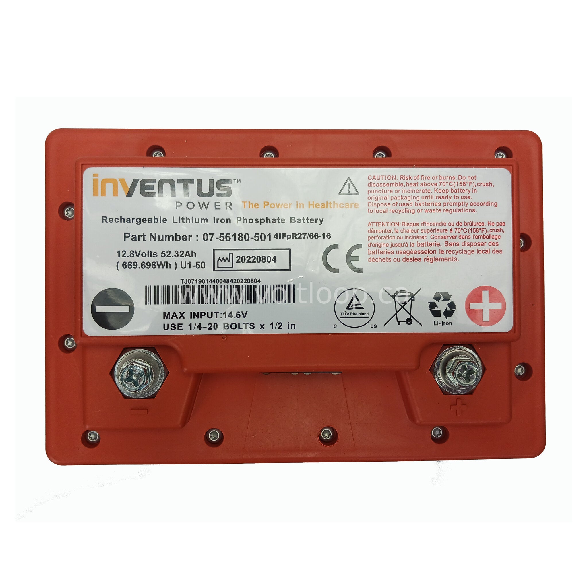 Inventus U1-50 Lithium Deep Cycle 12V Battery
