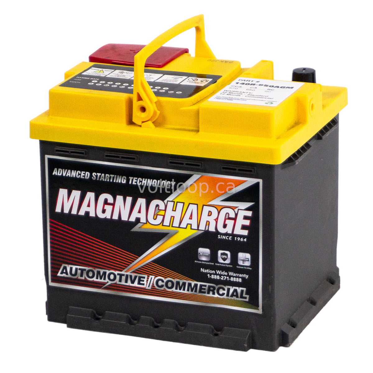 Magnacharge 140R-650AGM 12V AGM Car Battery | Group 140R – Voltloop Canada