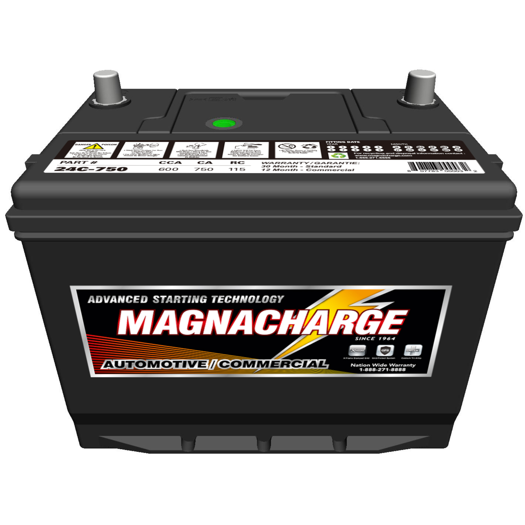 Magnacharge 24C-750 Group 24 Car Battery