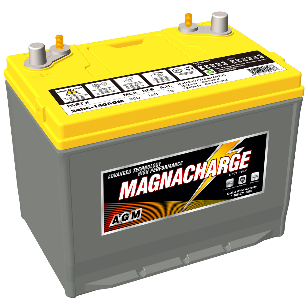 Magnacharge Magnacharge 24DC-140AGM 12V Deep Cycle AGM Battery – Voltloop Canada