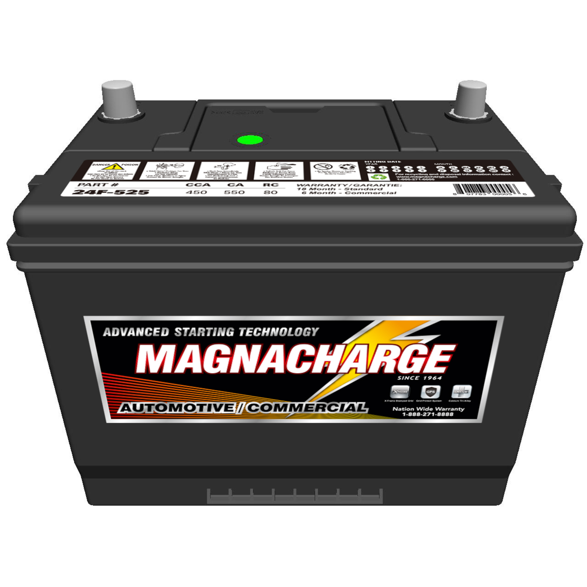 Magnacharge 24F 525 12V Car Battery Group 24 Voltloop Canada