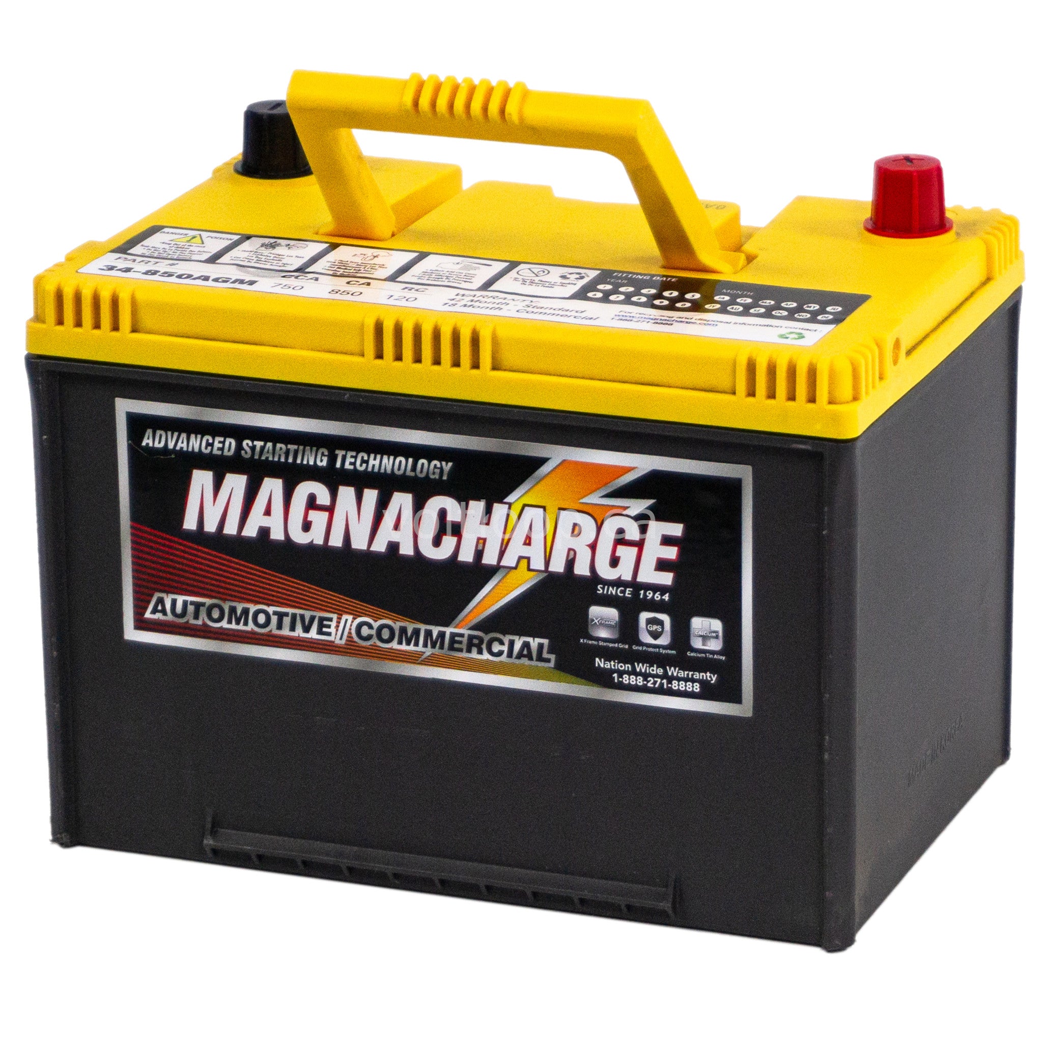 Magnacharge 34-850AGM Group 34 AGM Car Battery