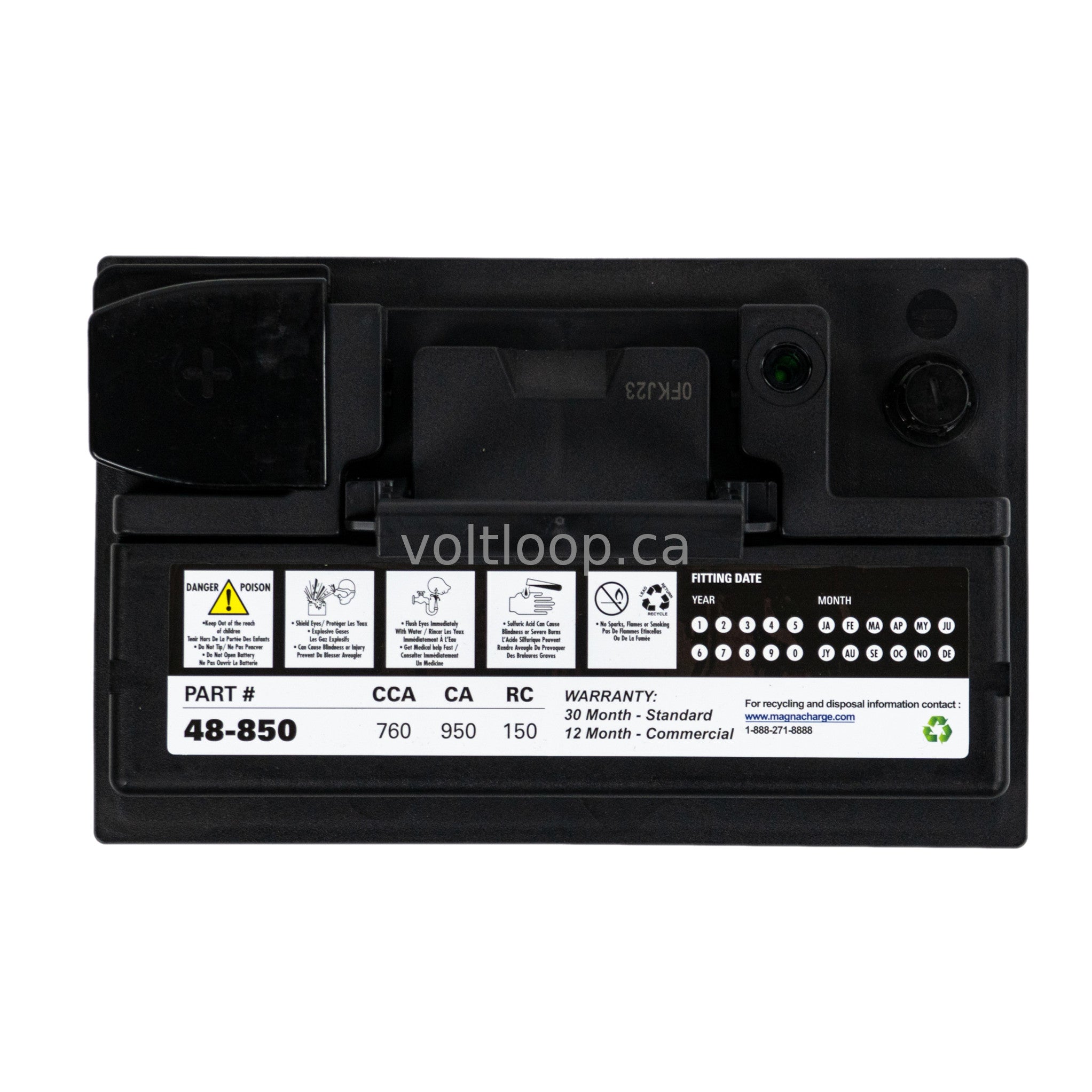 Magnacharge 48-850 12V Car Battery | Group 48 – Voltloop Battery Store