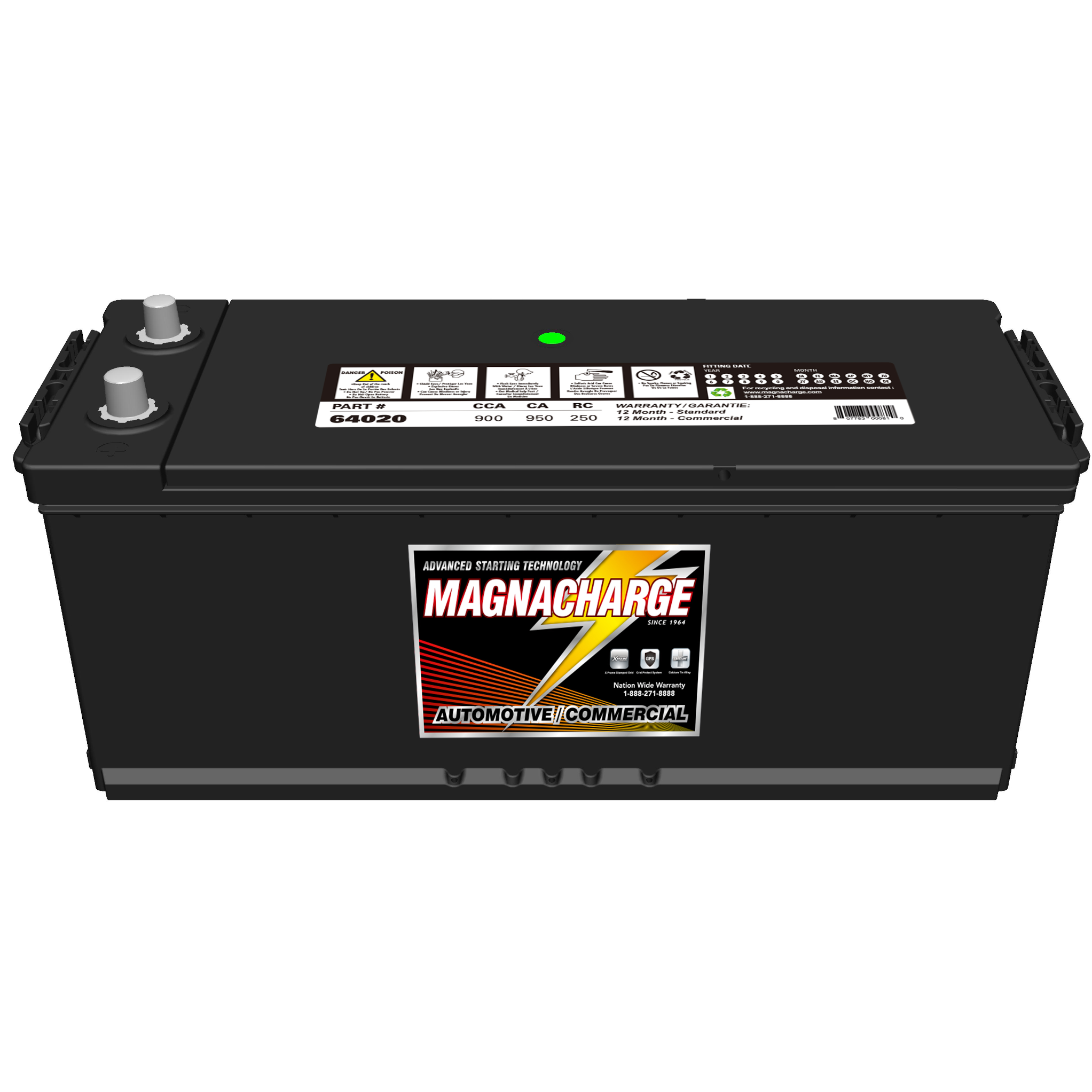 Magnacharge 64020 12V Commercial Battery