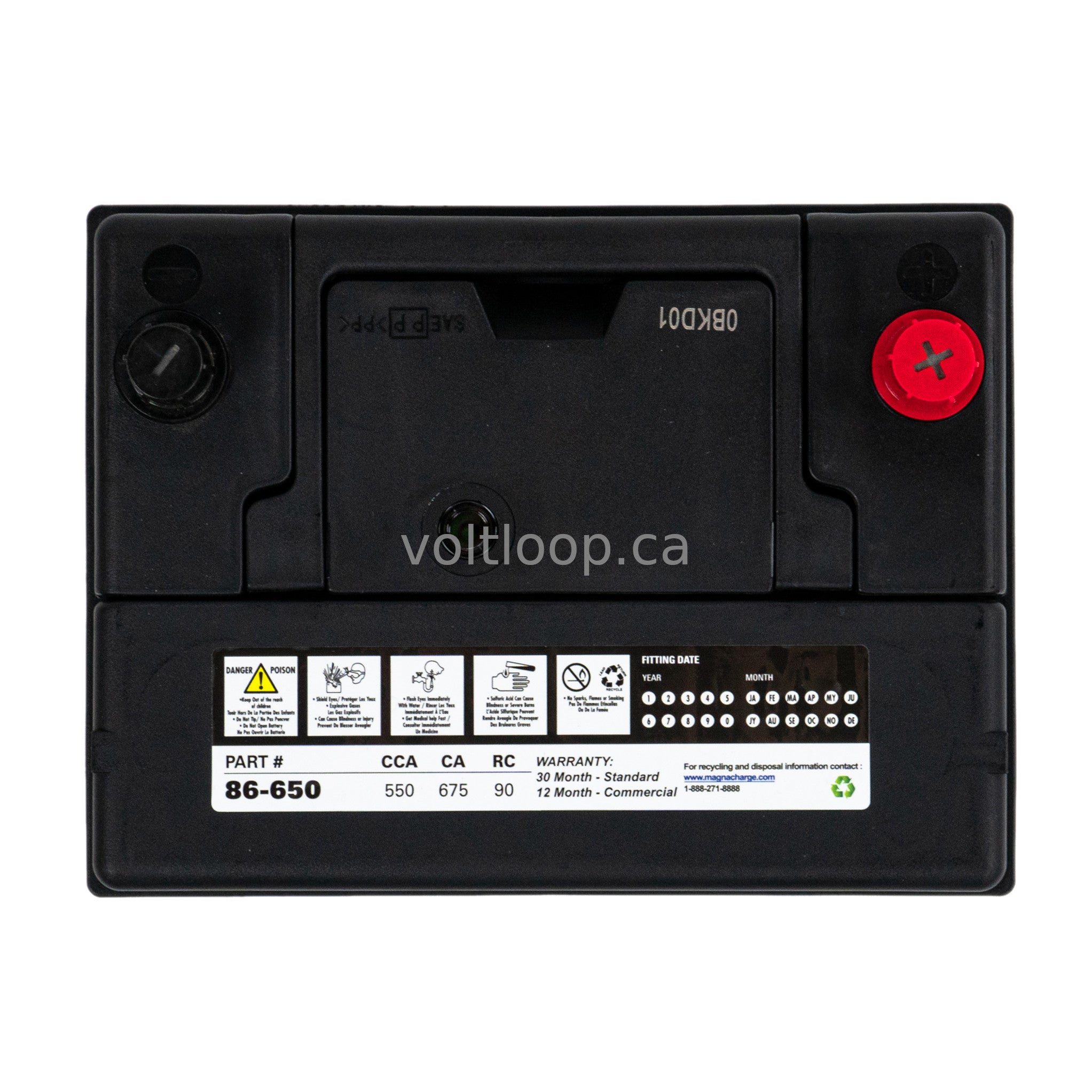 Magnacharge 86-650 12V Car Battery | Group 86 – Voltloop Battery Store
