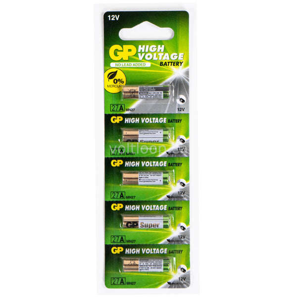 GP High Voltage Alkaline Disposable Battery, 12V, 27A, 20mAh : :  Electronics