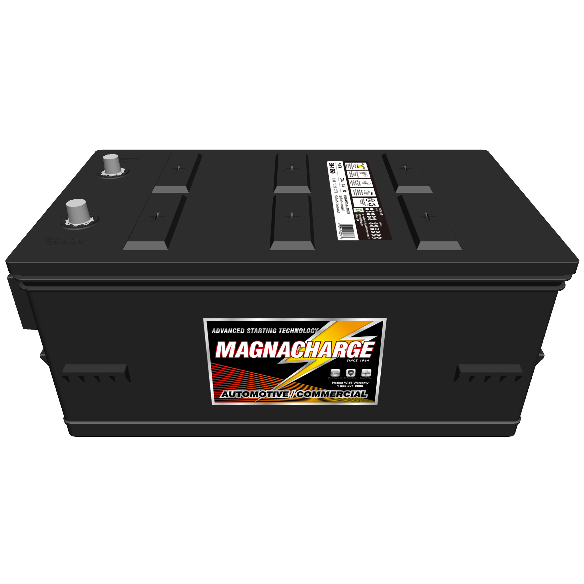 Magnacharge 8D 1250 12V Truck Commercial Battery Voltloop Canada