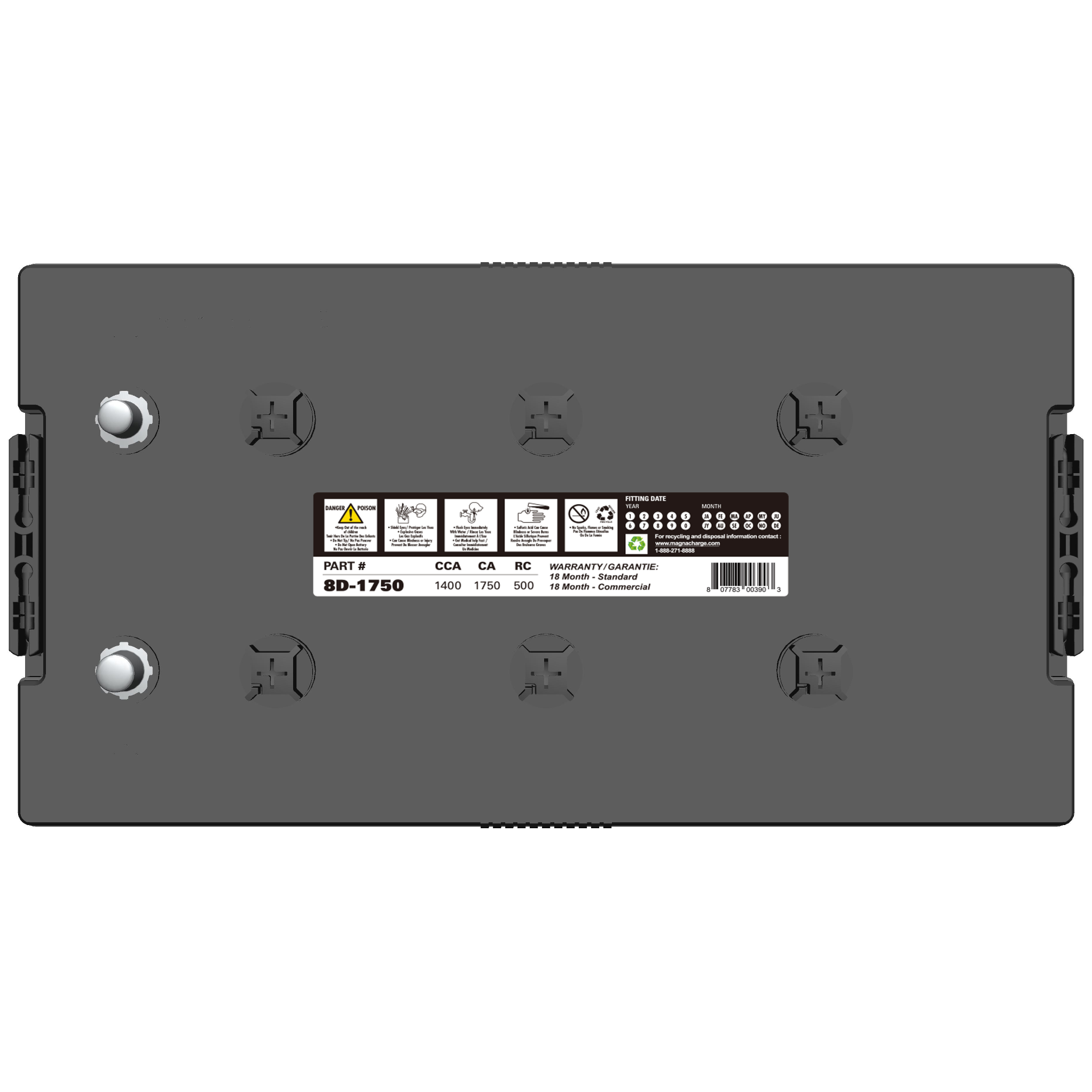 Magnacharge 8D-1750 12V Truck & Commercial Battery – Voltloop