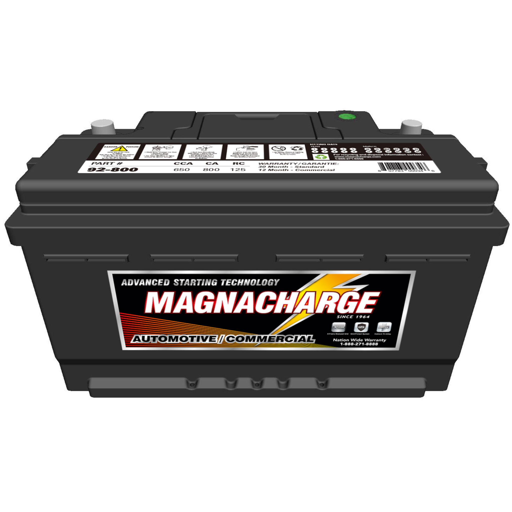 Magnacharge 92-800 Group 92 Car Battery