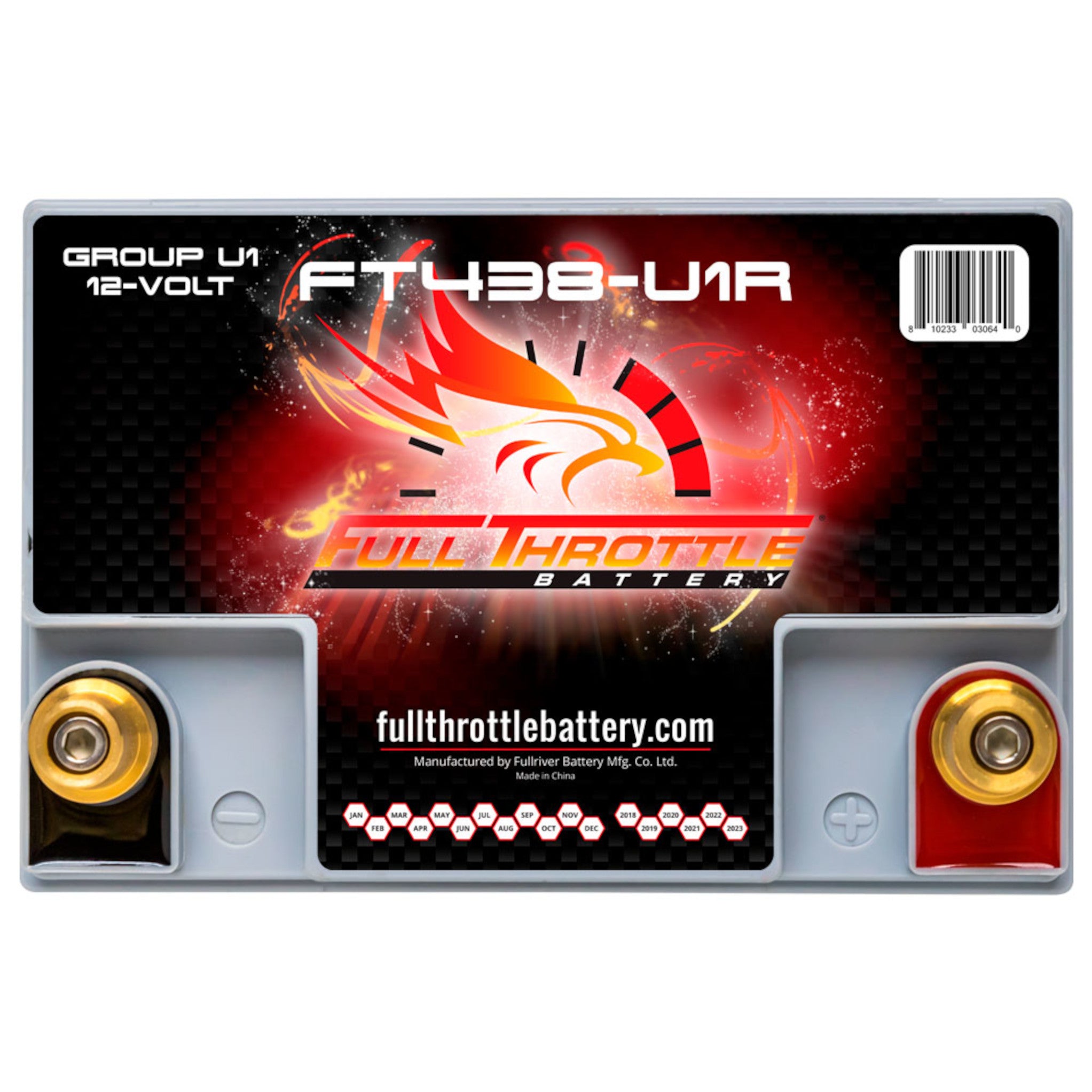 Full Throttle FT438-U1R 12V AGM Battery | Group U1R – Voltloop Canada