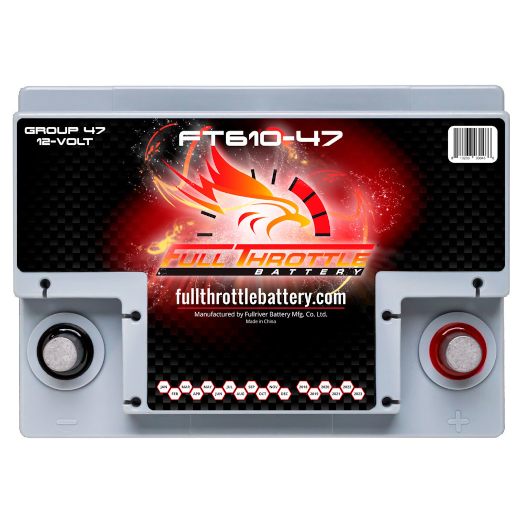 Full Throttle FT610-47 12V High Performance AGM Group 47 Battery