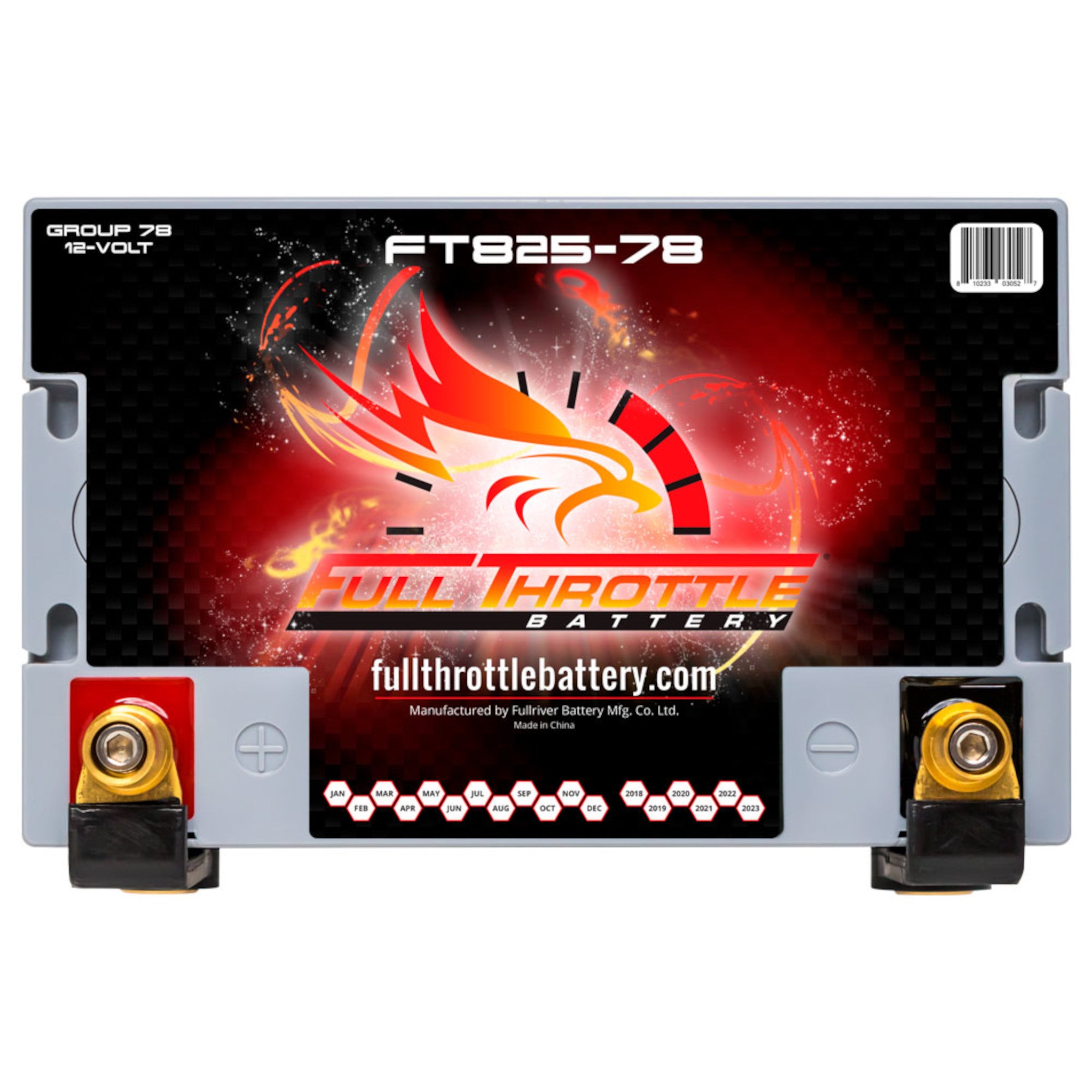 Full Throttle FT825-78 12V High Performance AGM Group 78 Battery