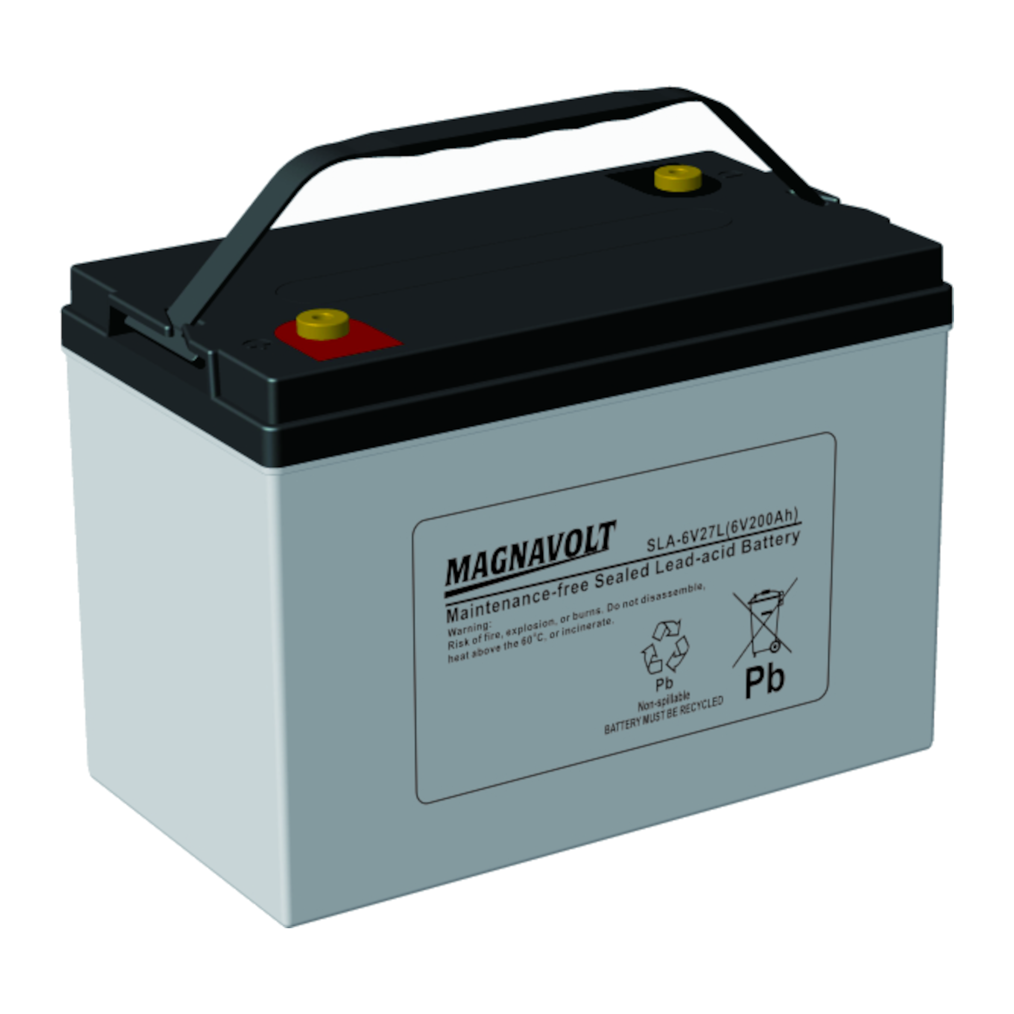 Magnavolt SLA-6V27L 6V 210 Ah Sealed Lead Acid Battery