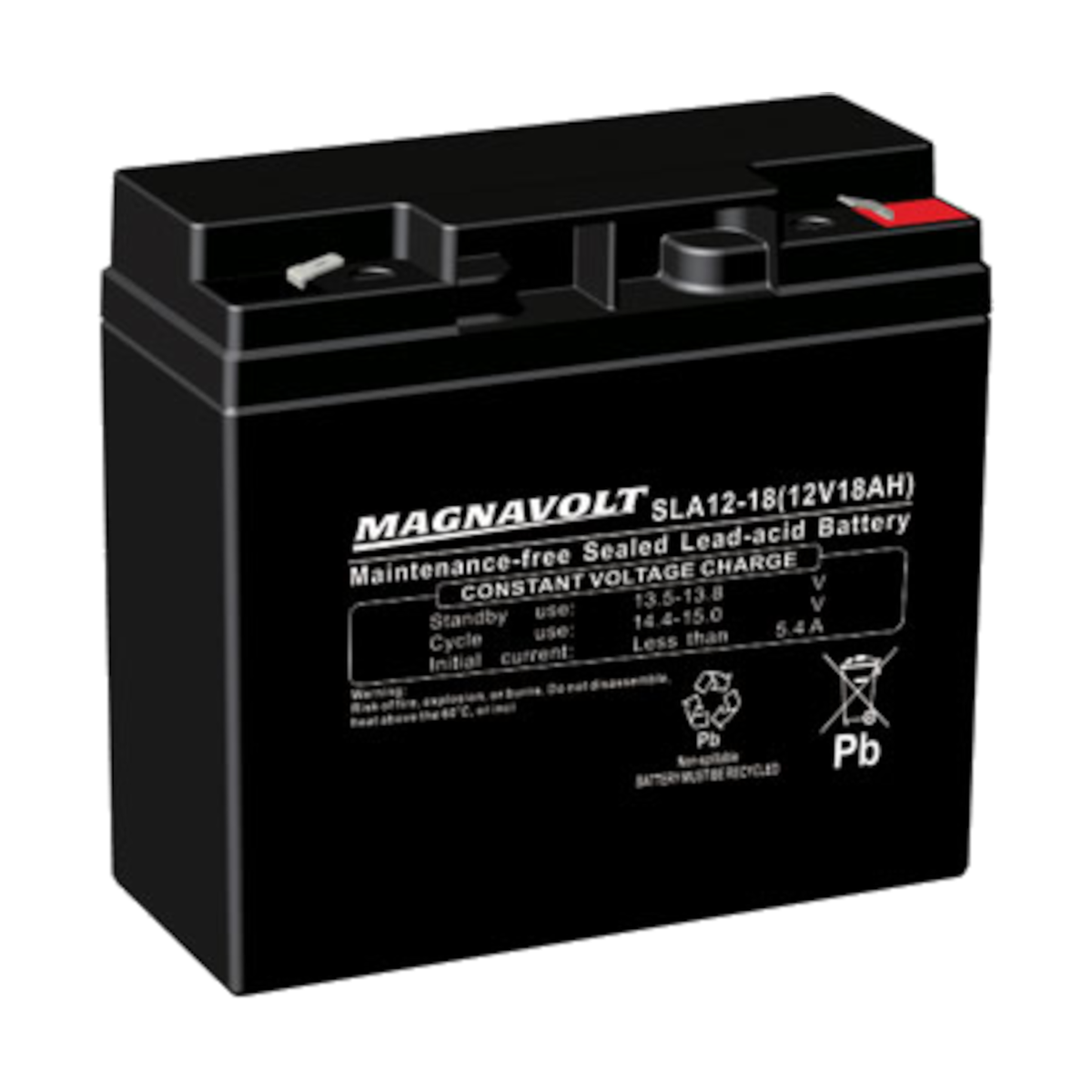 Magnavolt SLA12-18 12V 18Ah Sealed Lead Acid SLA Battery – Voltloop Canada