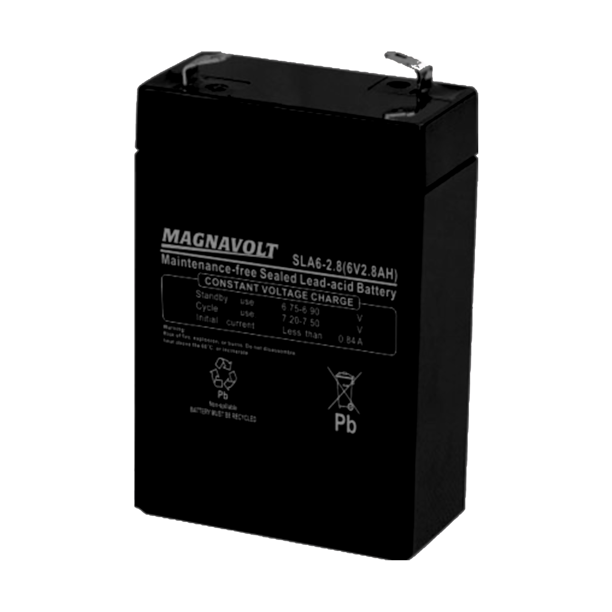 Magnavolt SLA6-2.8 6V 2.8Ah Sealed Lead Acid SLA Battery