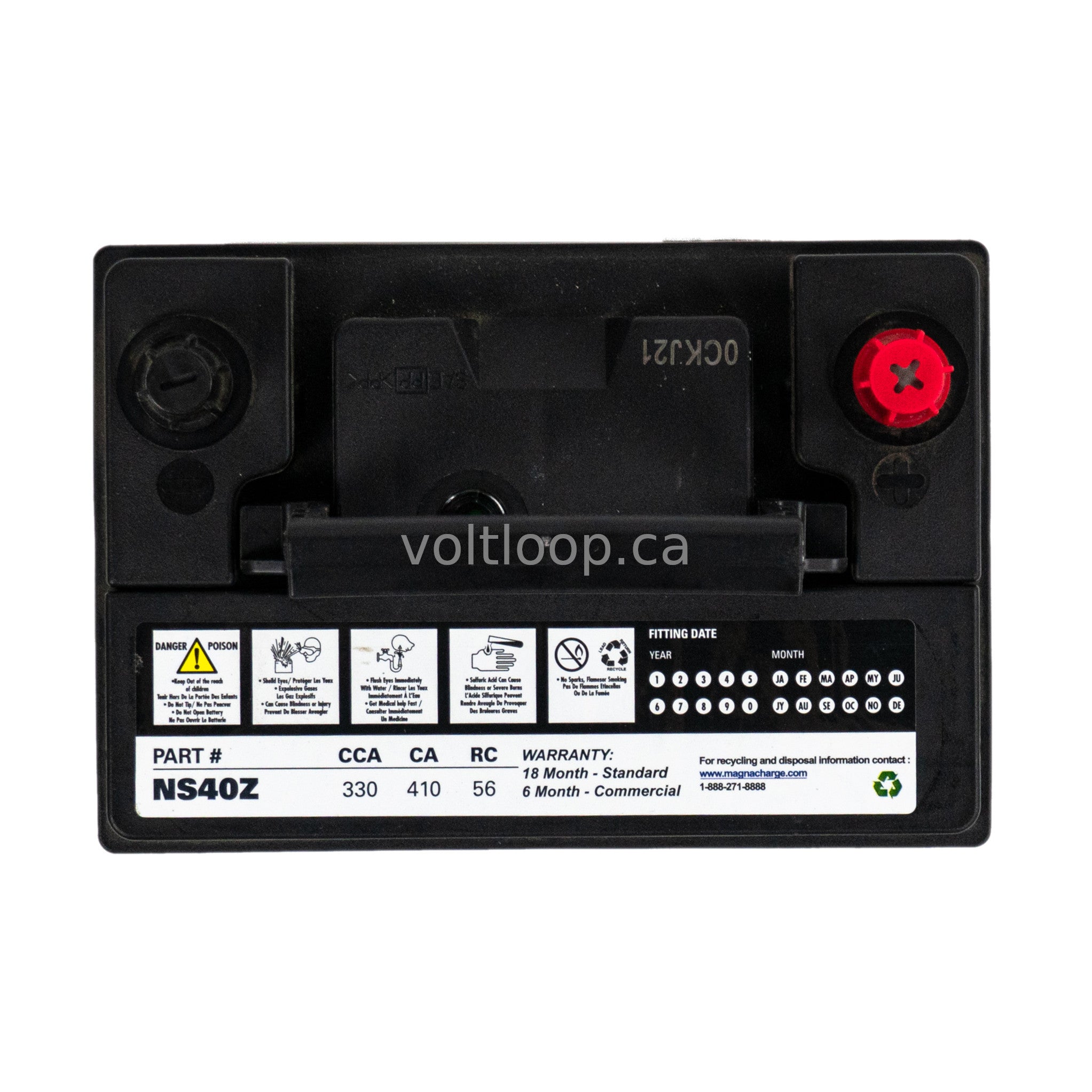 Magnacharge NS40Z 12V Car Battery | 400 CCA – Voltloop Battery Store