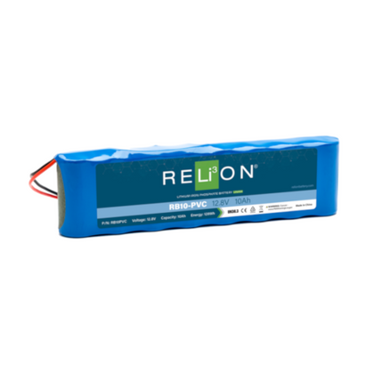 Relion RB10PVC 12V LiFePO4 Lithium PVC Battery