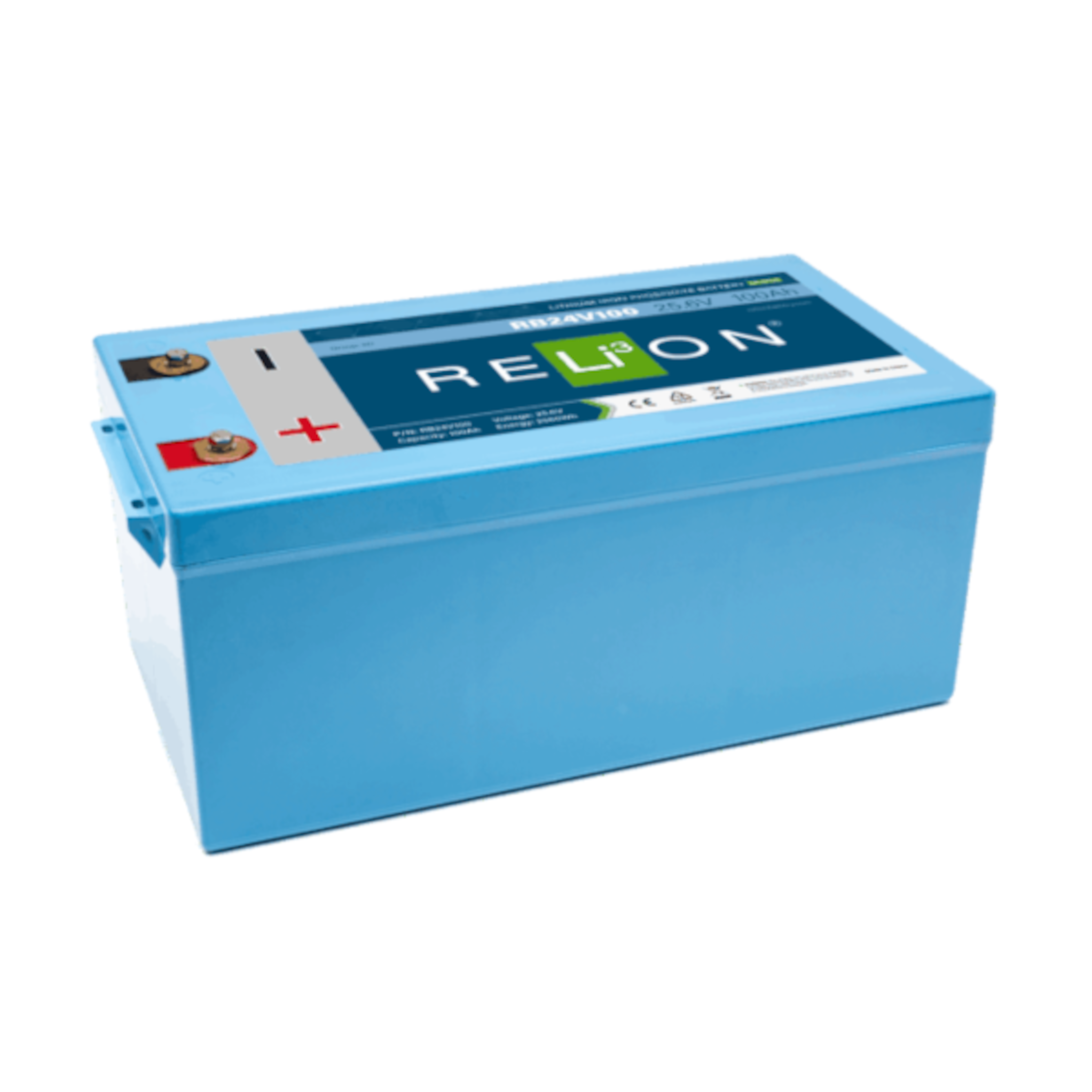 Relion RB24V100 24V LiFePO4 Lithium Deep Cycle Battery