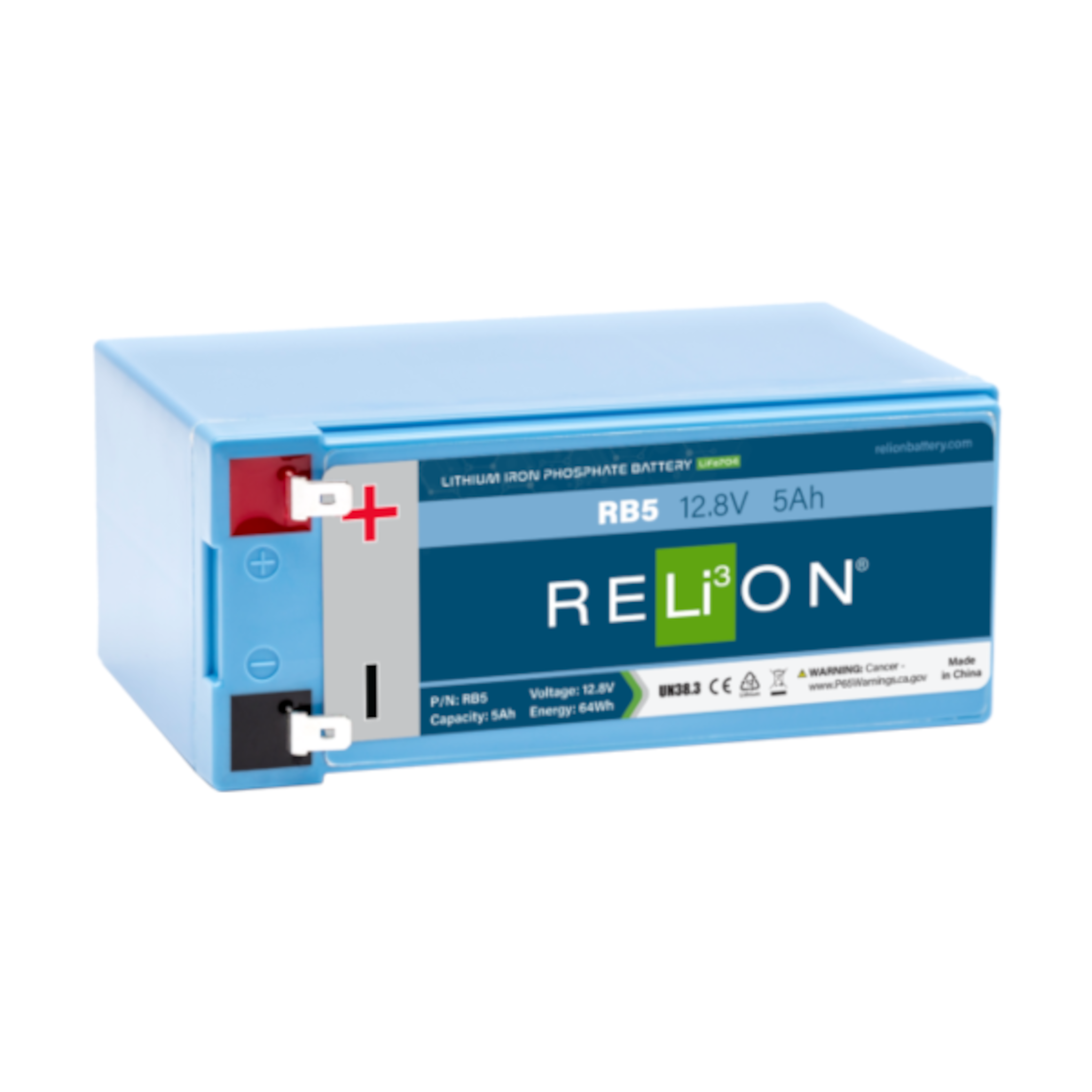 Relion5 Beta Relion RB5 12V LiFePO4 Lithium Deep Cycle Battery | 5 AH – Voltloop ...