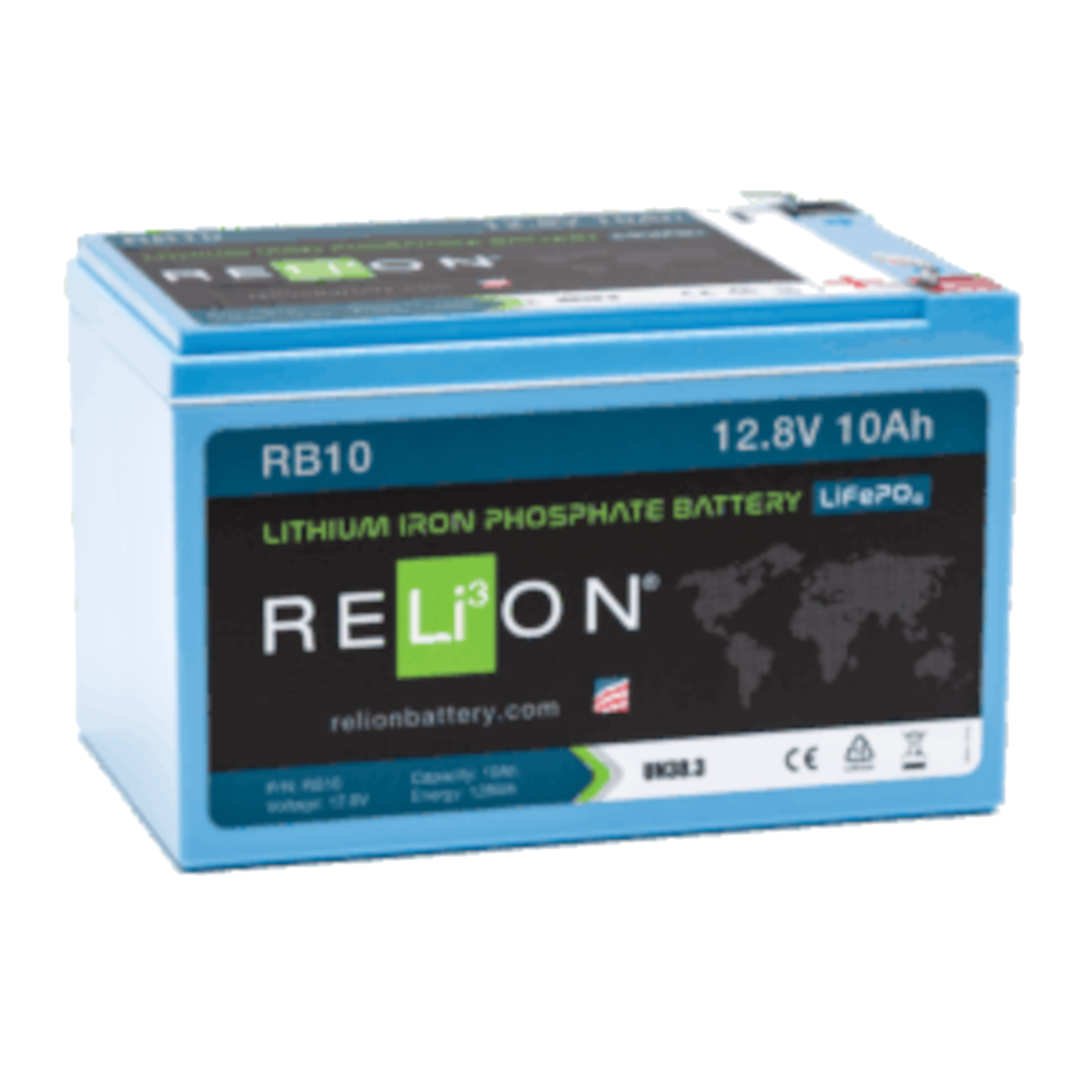 Relion RB10 12V LiFePO4 Lithium Deep Cycle Battery