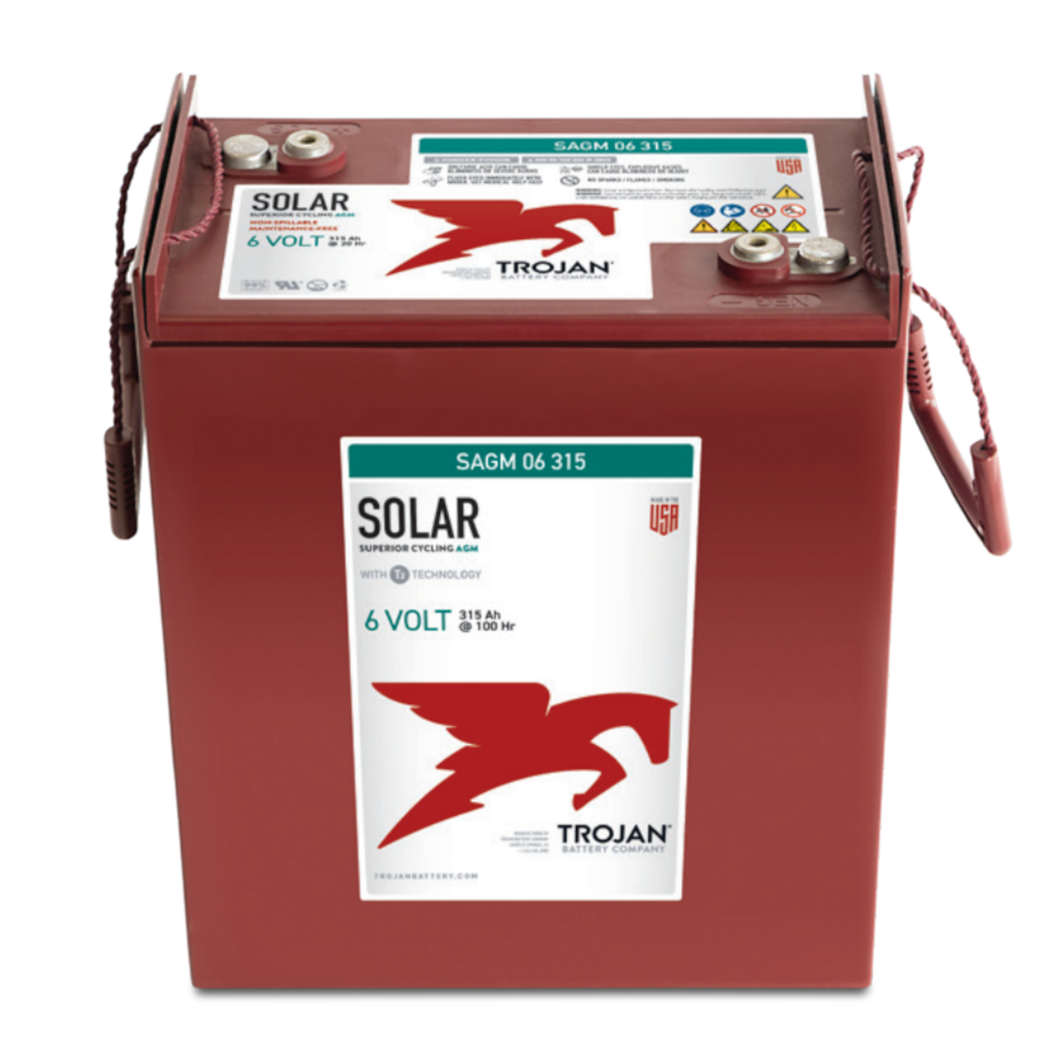 Trojan SAGM 06 315 6V Deep Cycle AGM Solar Battery