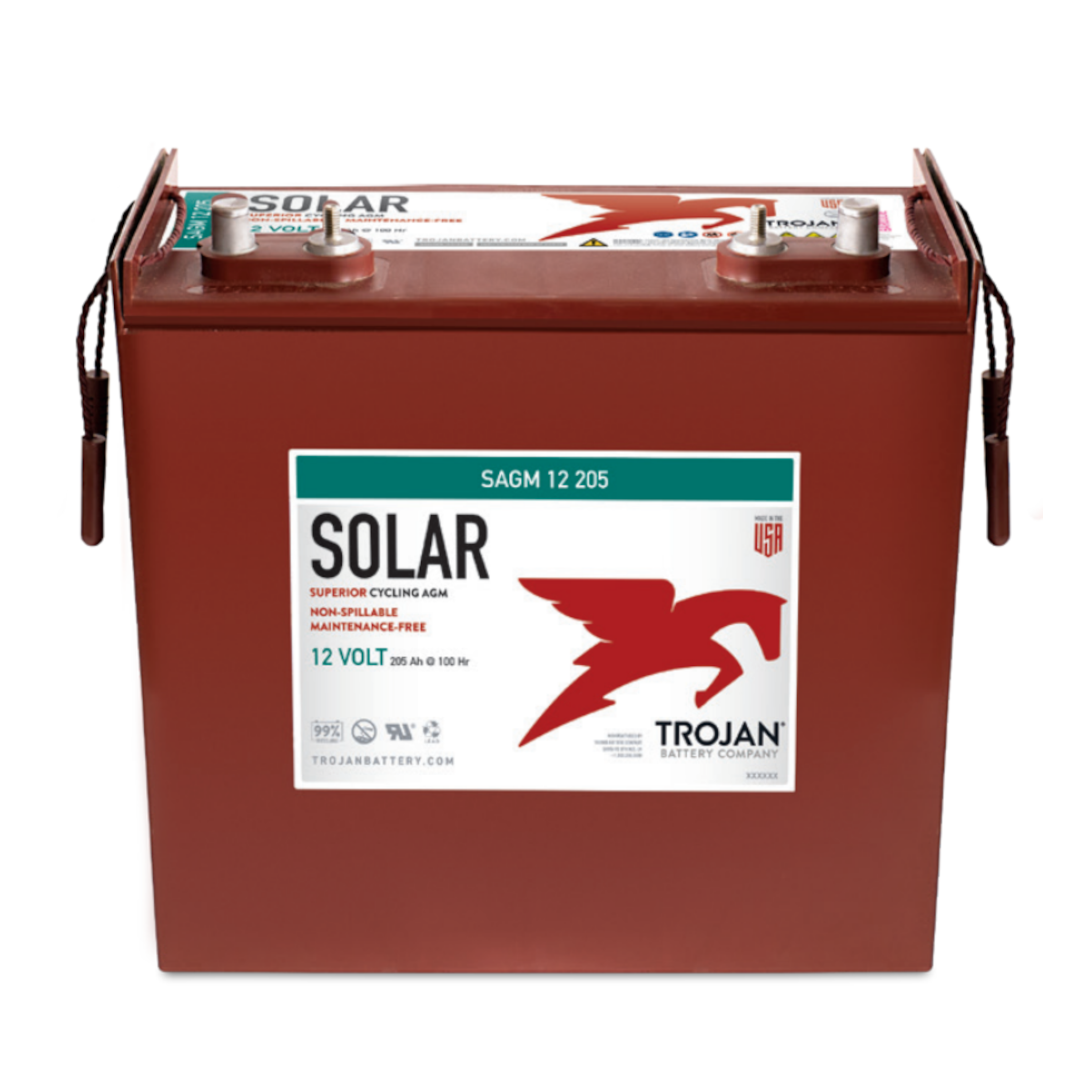 Trojan SAGM 12 205 12V Deep Cycle AGM Solar Battery