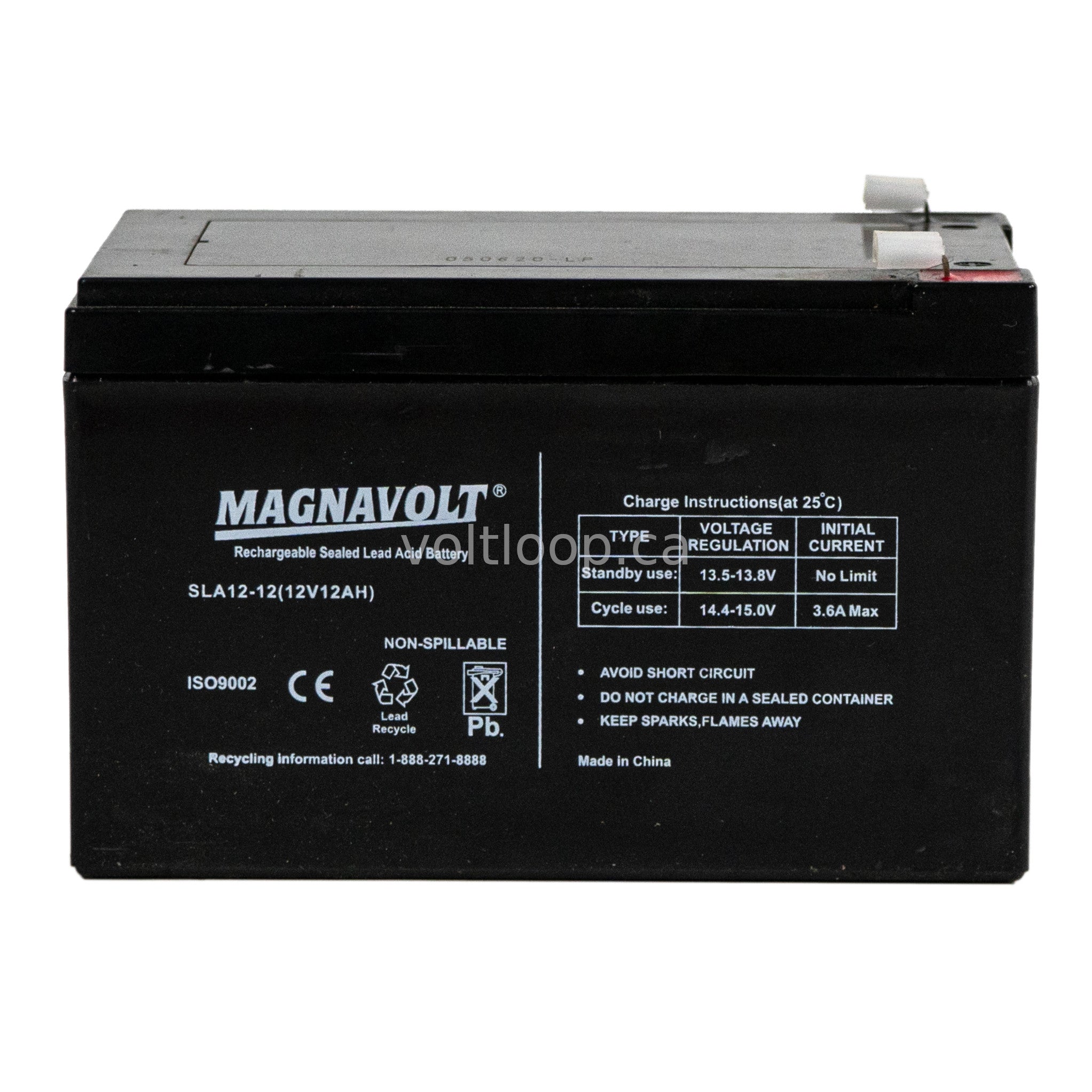 Magnavolt SLA12-12 12V 12 Ah Sealed Lead Acid Battery
