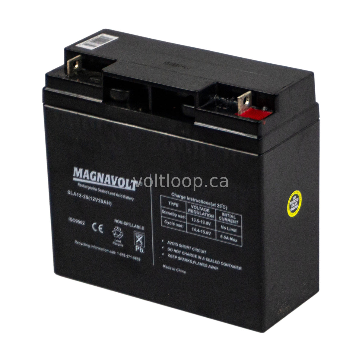 Magnavolt SLA12-20 12V 20Ah Sealed Lead Acid SLA Battery – Voltloop Canada