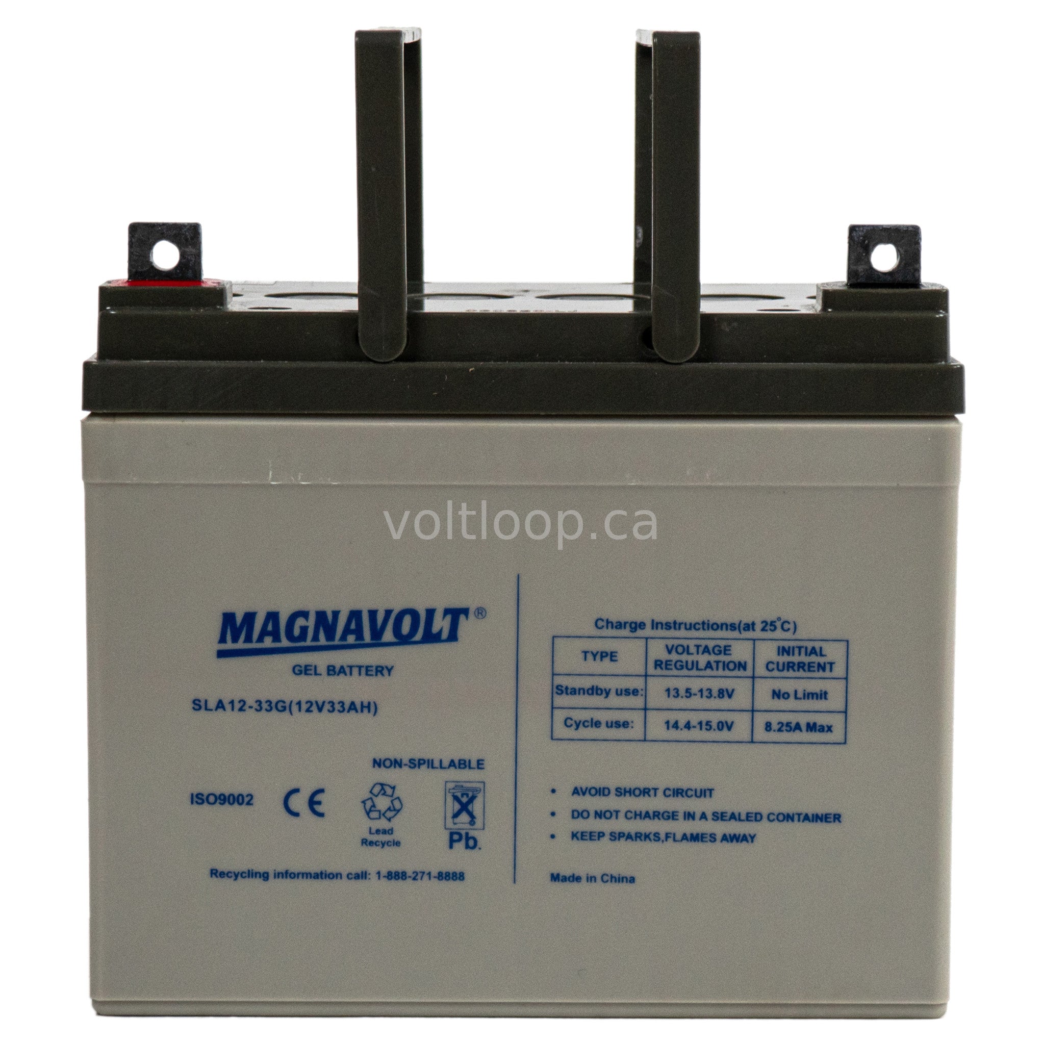 Magnavolt SLA12-33G 12V 33 Ah SLS (Gel) Battery – Voltloop Battery