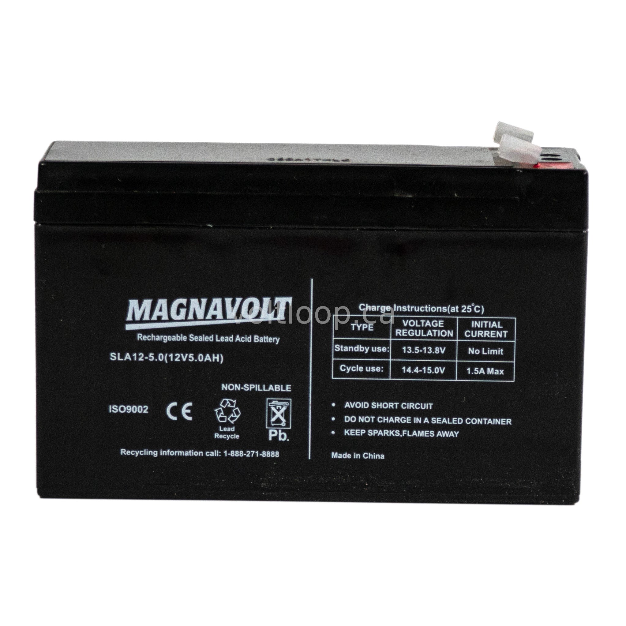 Magnavolt SLA12-5 12V 5 Ah Sealed Lead Acid SLA Battery