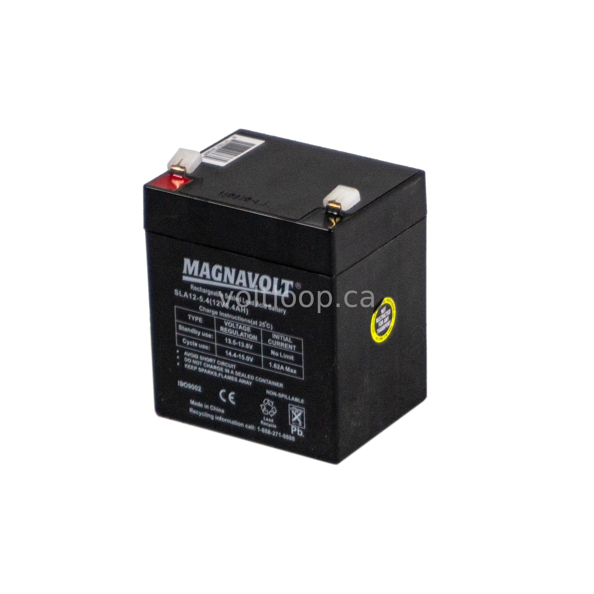 Magnavolt SLA12-5.4 12V 5.4 Ah Sealed Lead Acid Battery