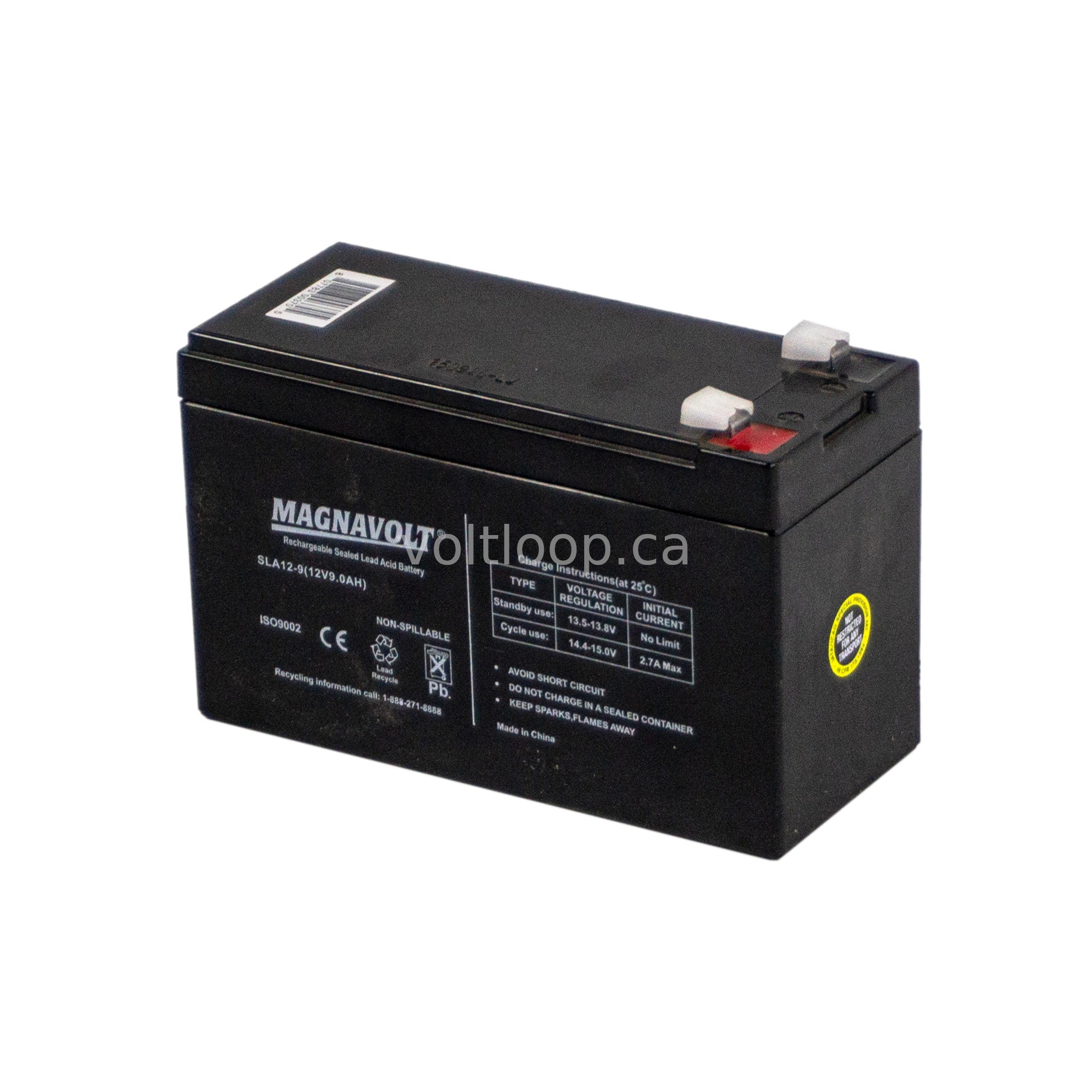 Magnavolt SLA12-9 12V 9 Ah Sealed Lead Acid SLA Battery
