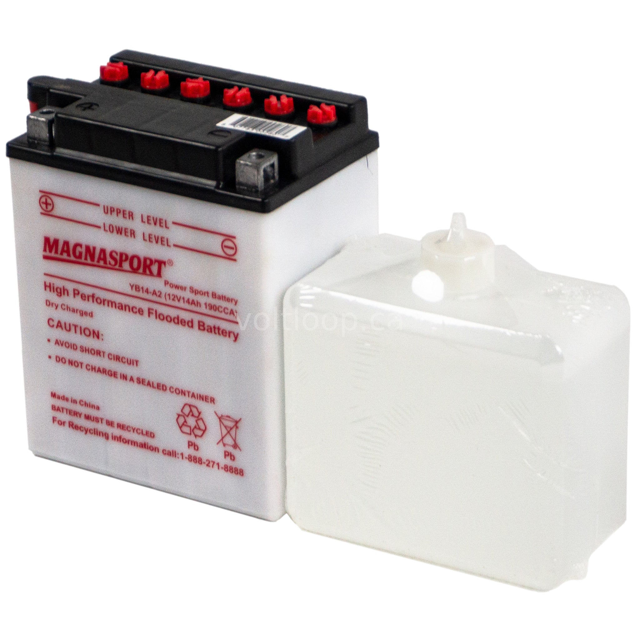 YB14-A2 12V Premium Flooded Battery | 190 CCA