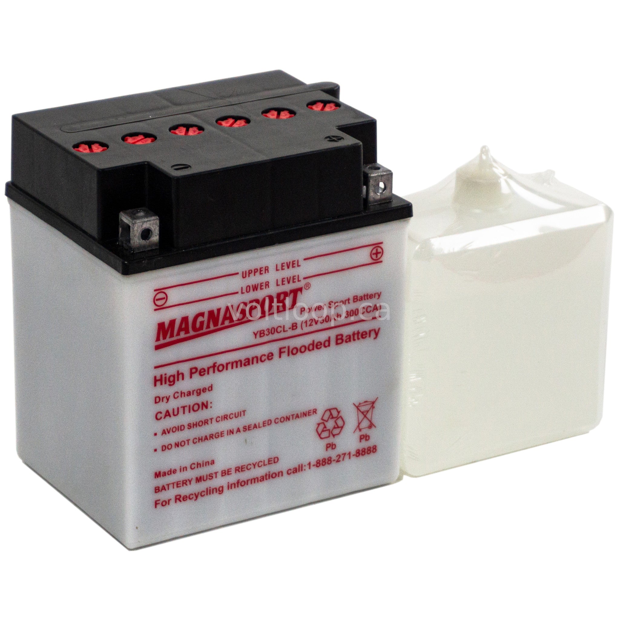 Magnasport YB30CL-B 12V Flooded Battery | 300 CCA – Voltloop