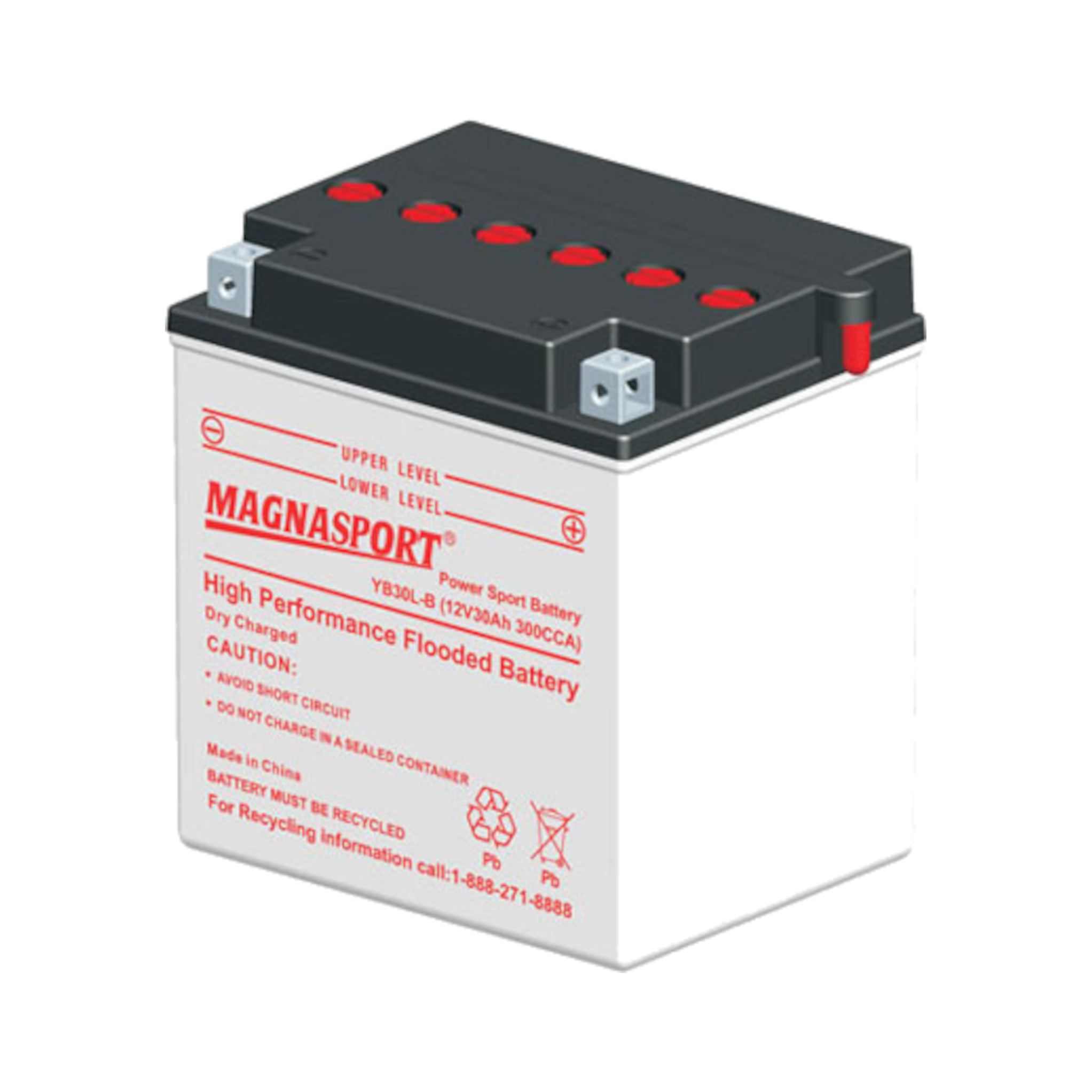 Magnasport YB30L-B Premium Flooded Battery | 300 CCA – Voltloop