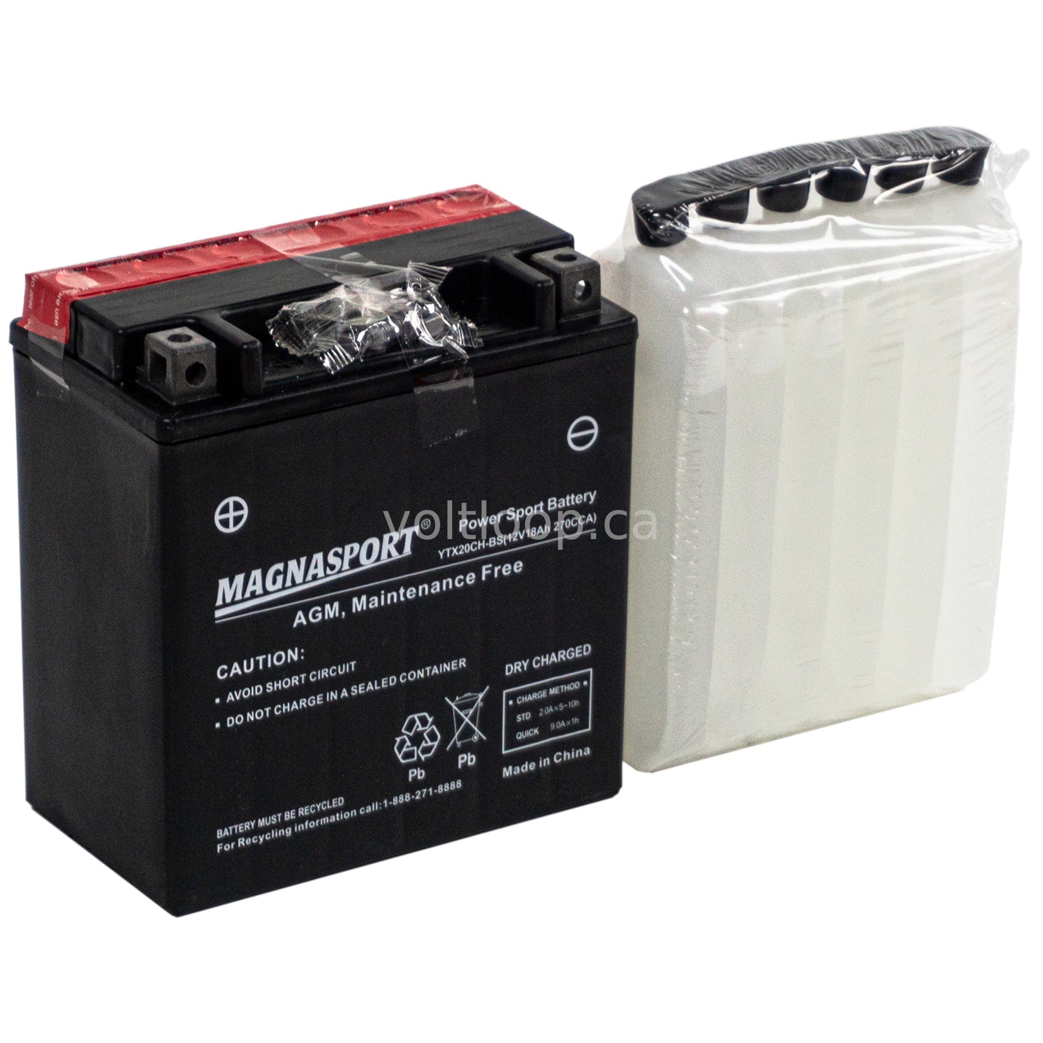 Magnasport YTX20CH-BS 12V Advanced AGM Battery | 270 CCA